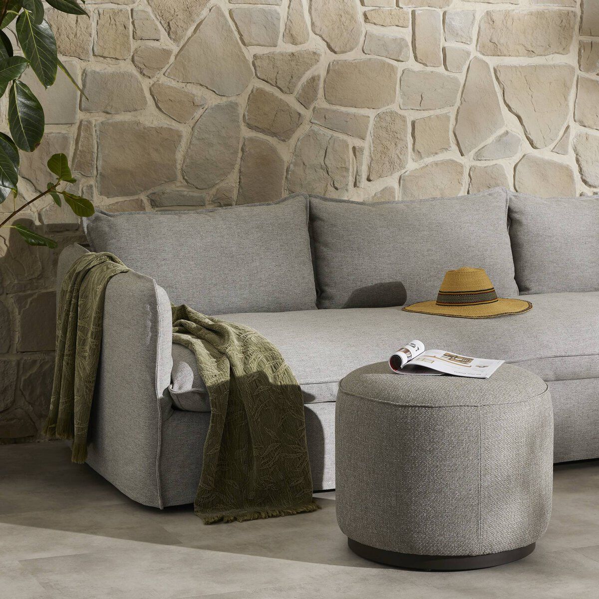 Sinclair Outdoor Ottoman