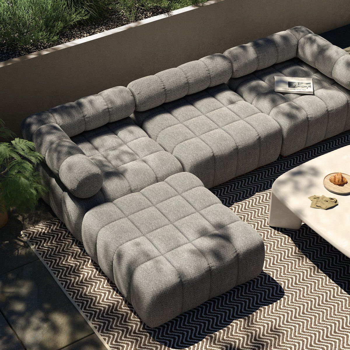 Roma Outdoor 3-piece Sectional