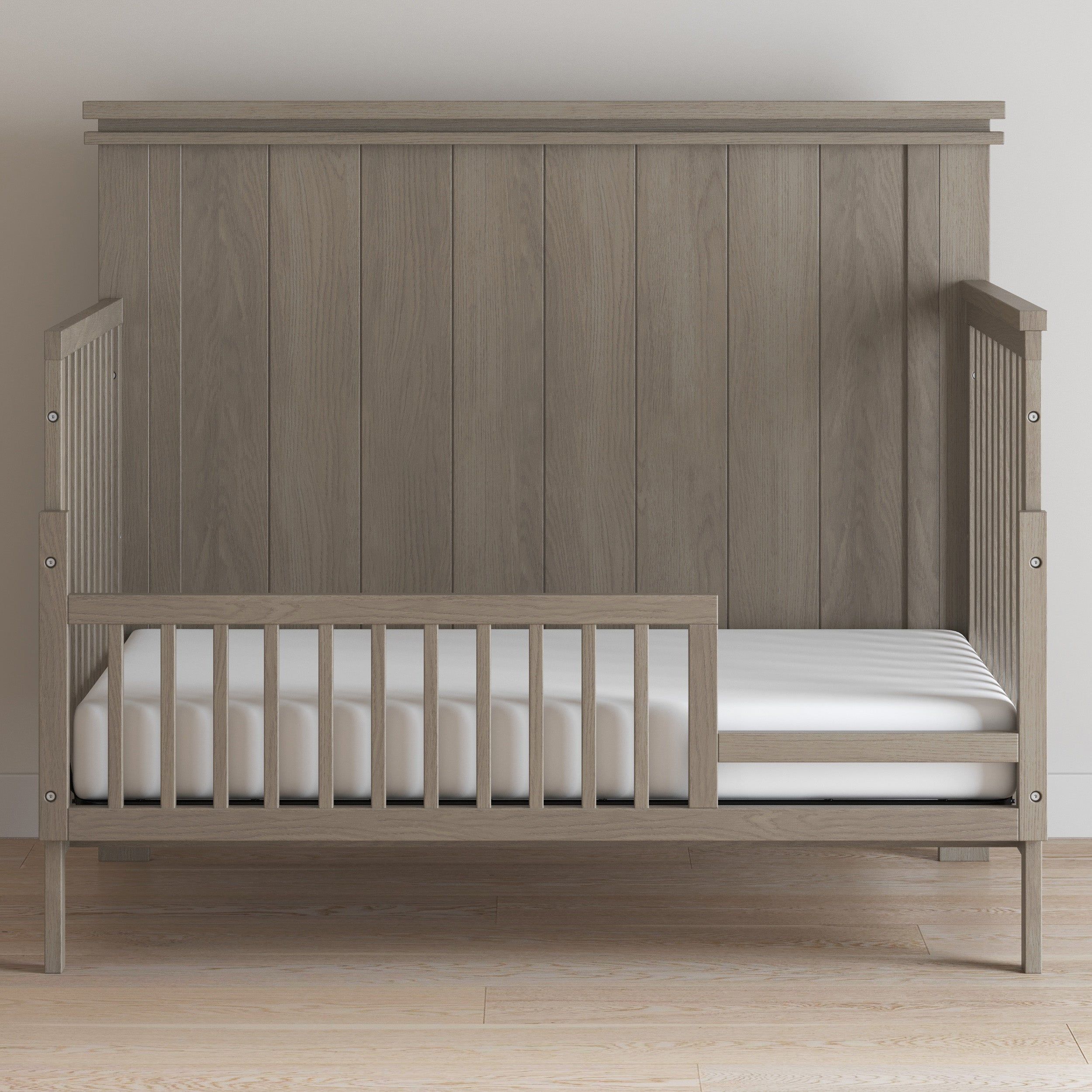 Denman 4-in-1 Convertible Crib, Crescent Gray