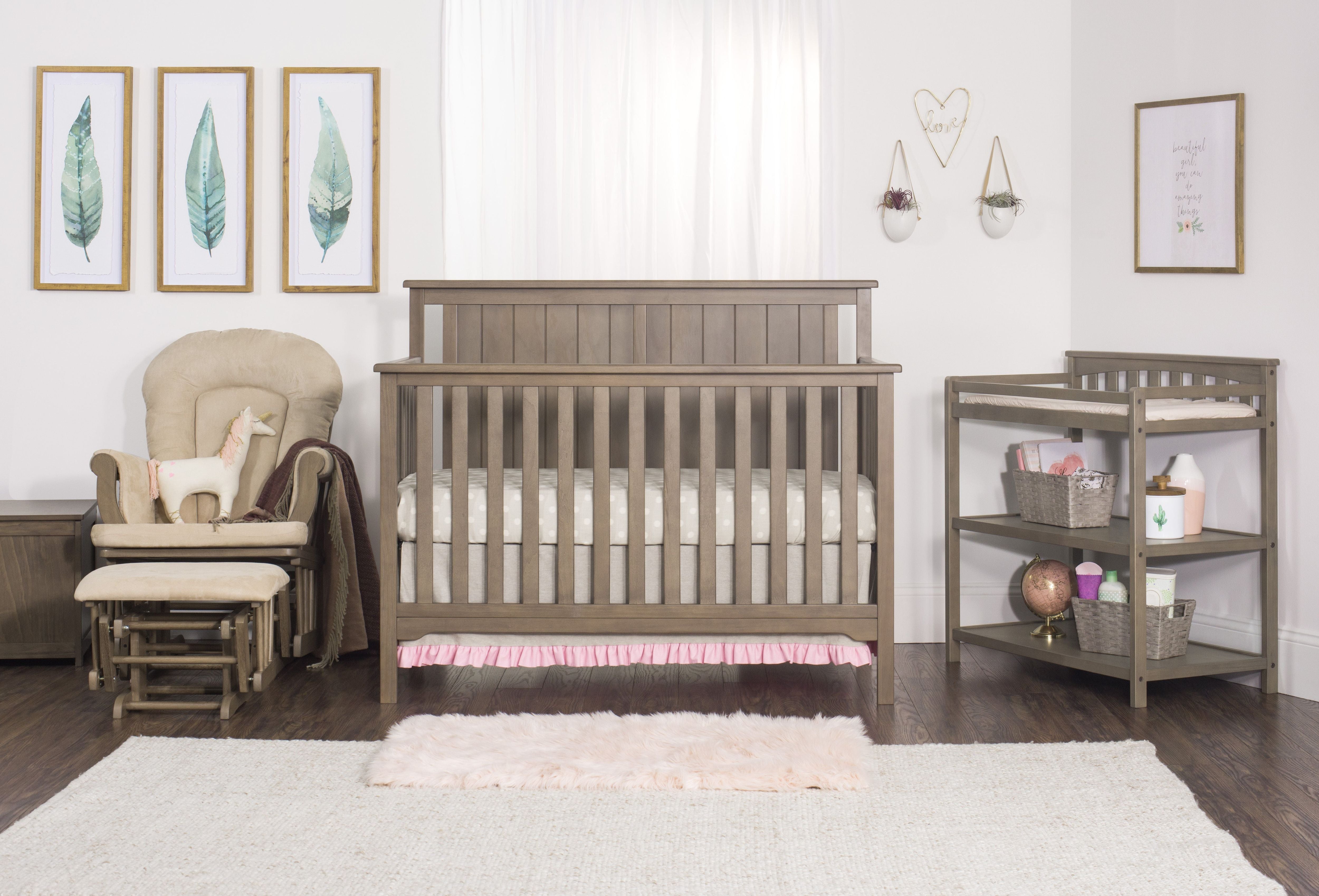 Flat Top Baby Changing Table, Dusty Heather