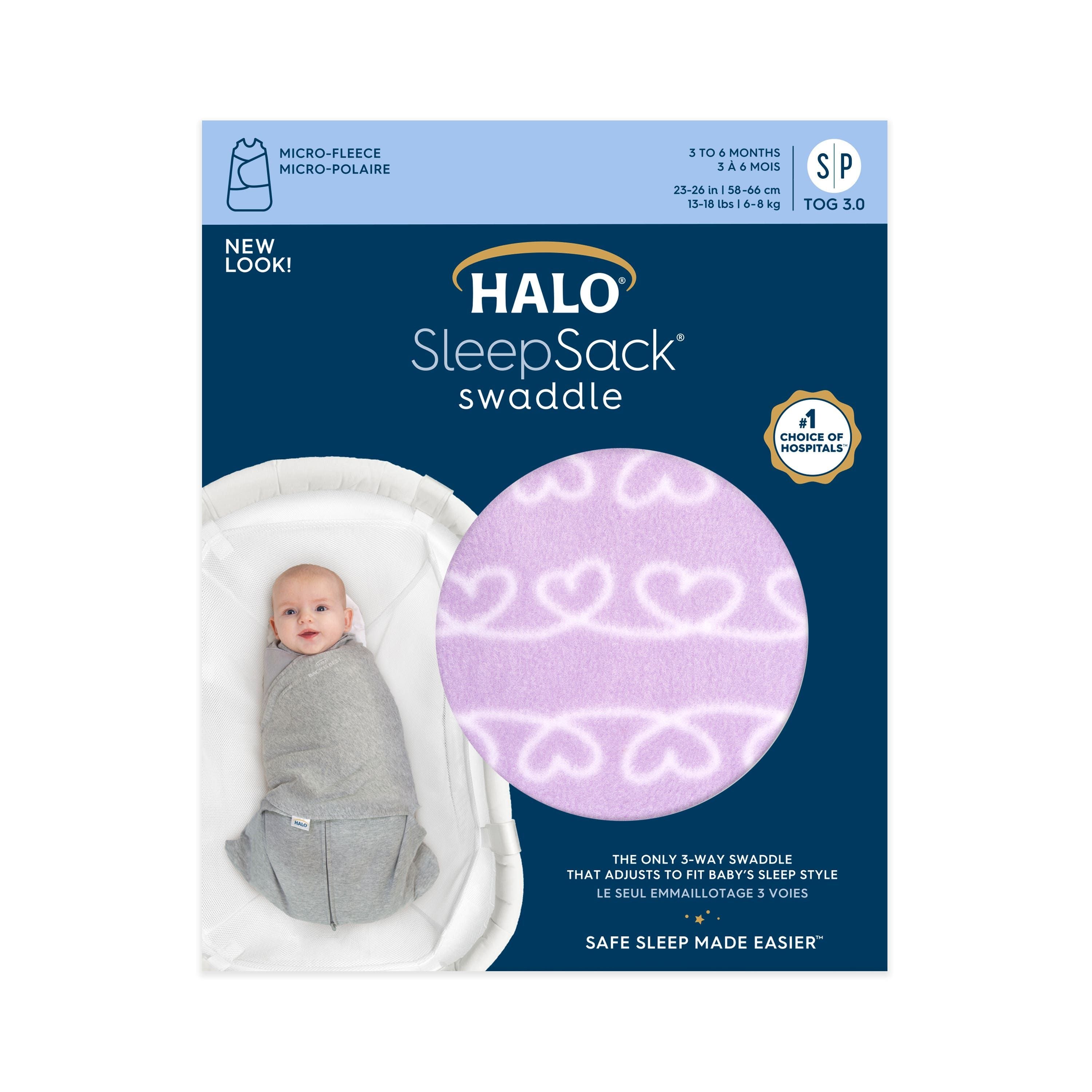 Halo Sleep Swaddle Micro-fleece Tog 3.0