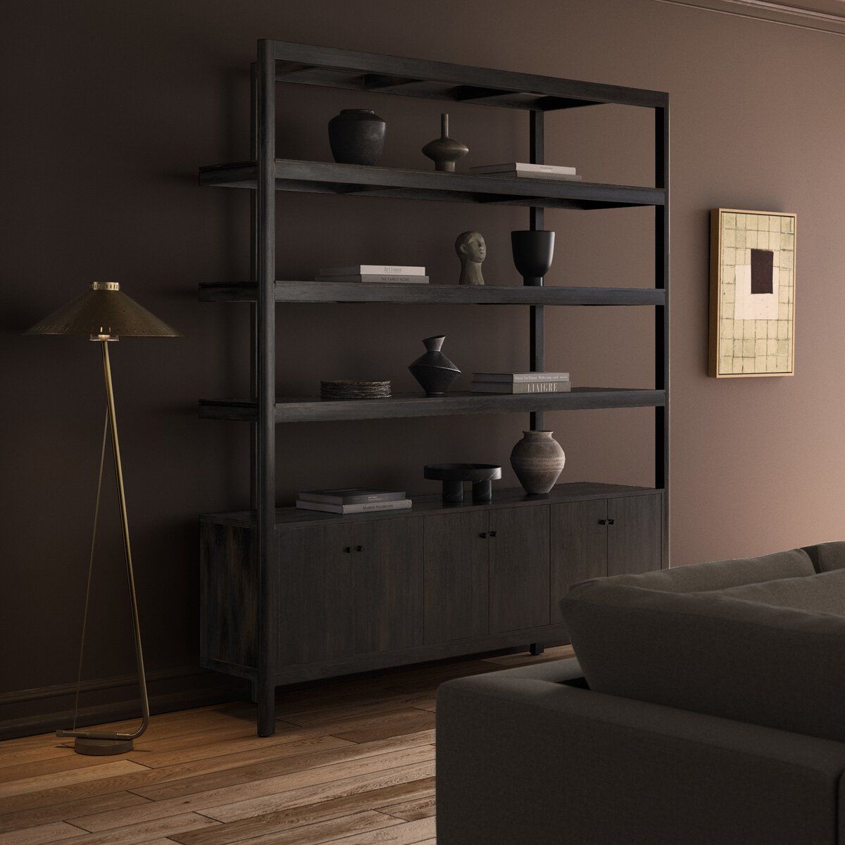 Reza Wide Bookcase