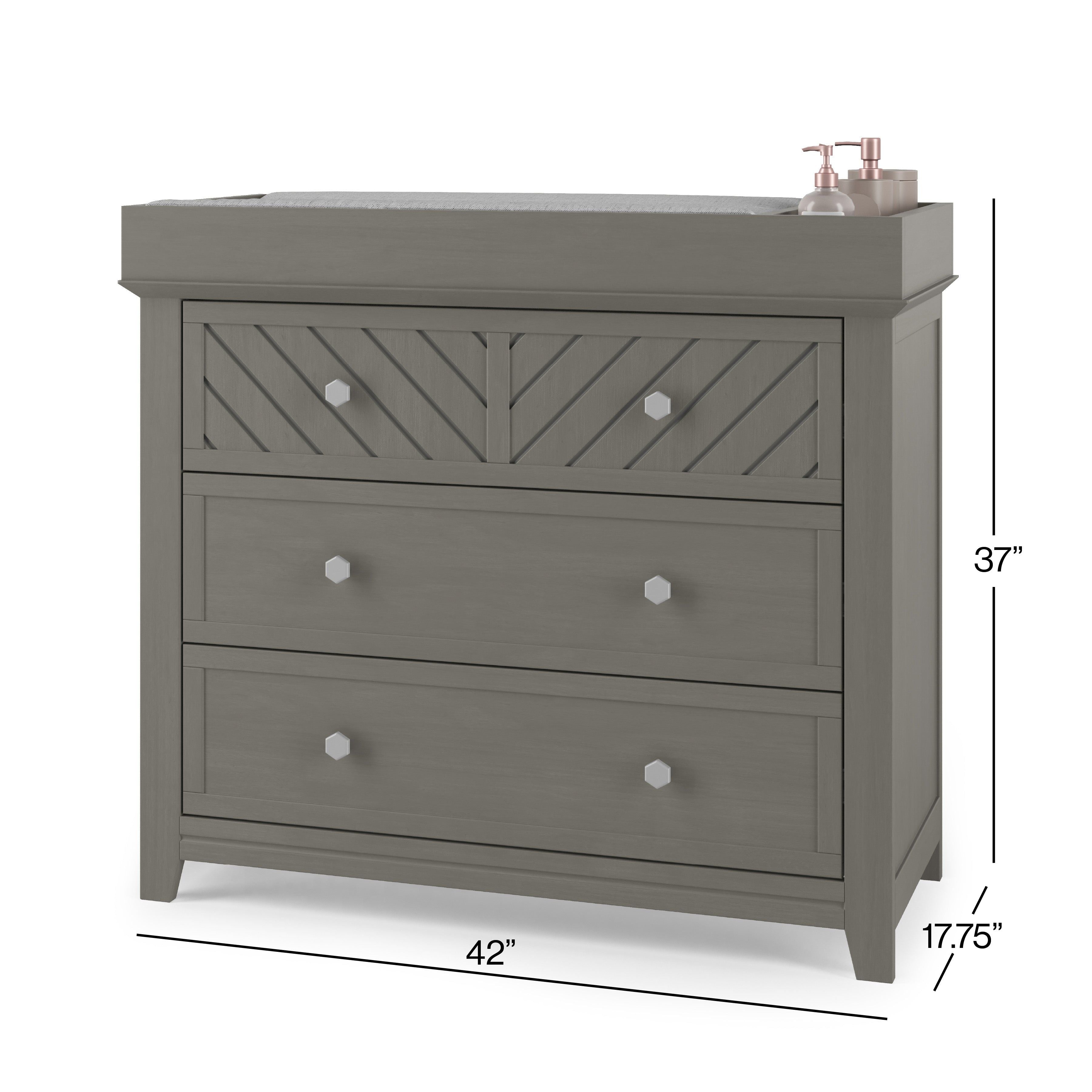 Universal Changing Table Topper Lunar Gray