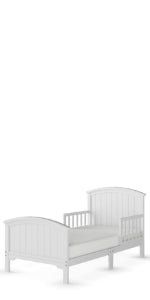 Hampton Toddler Bed, Matte White
