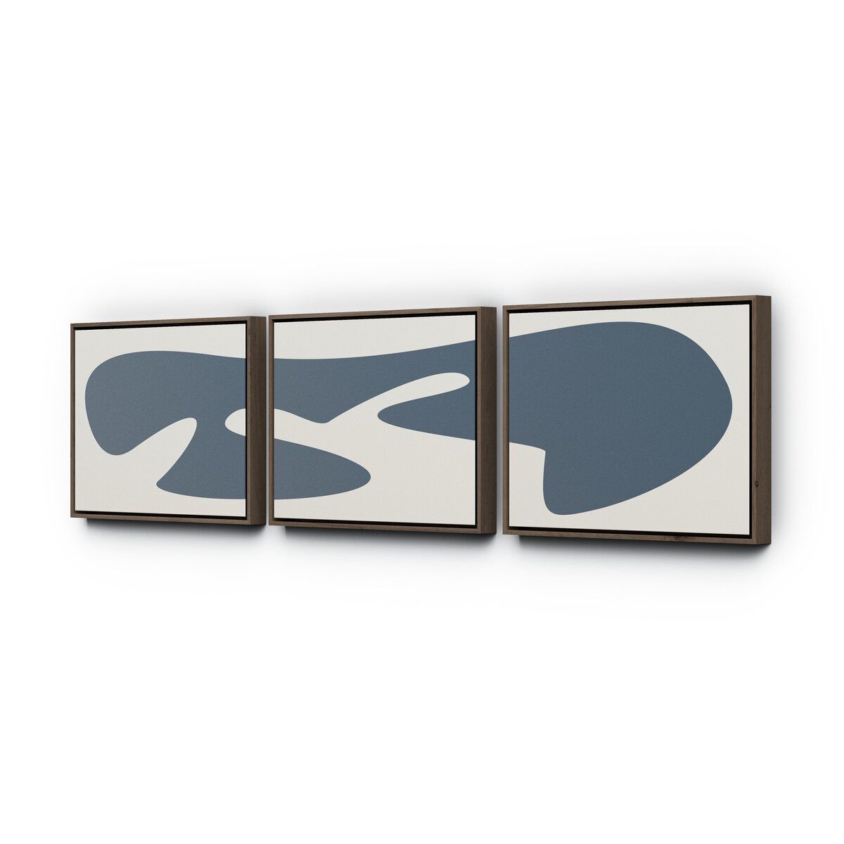 Organic Curves 3 Triptych By Fh Art Studio