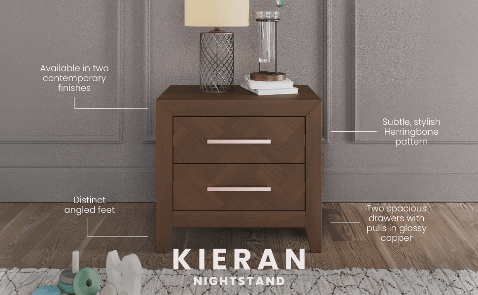 Kieran Nightstand, Toasted Chestnut