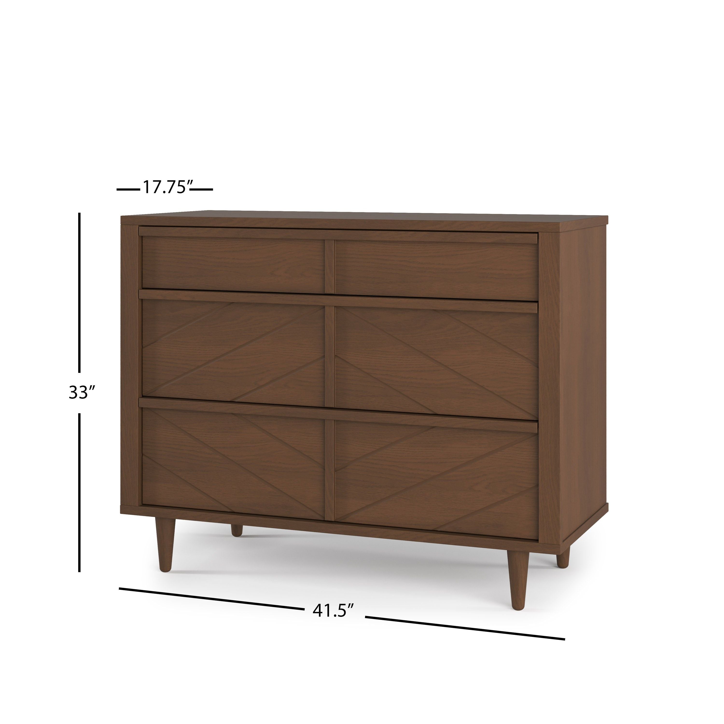 Surrey Hill 3 Drawer Dresser, Toasted Chestnut