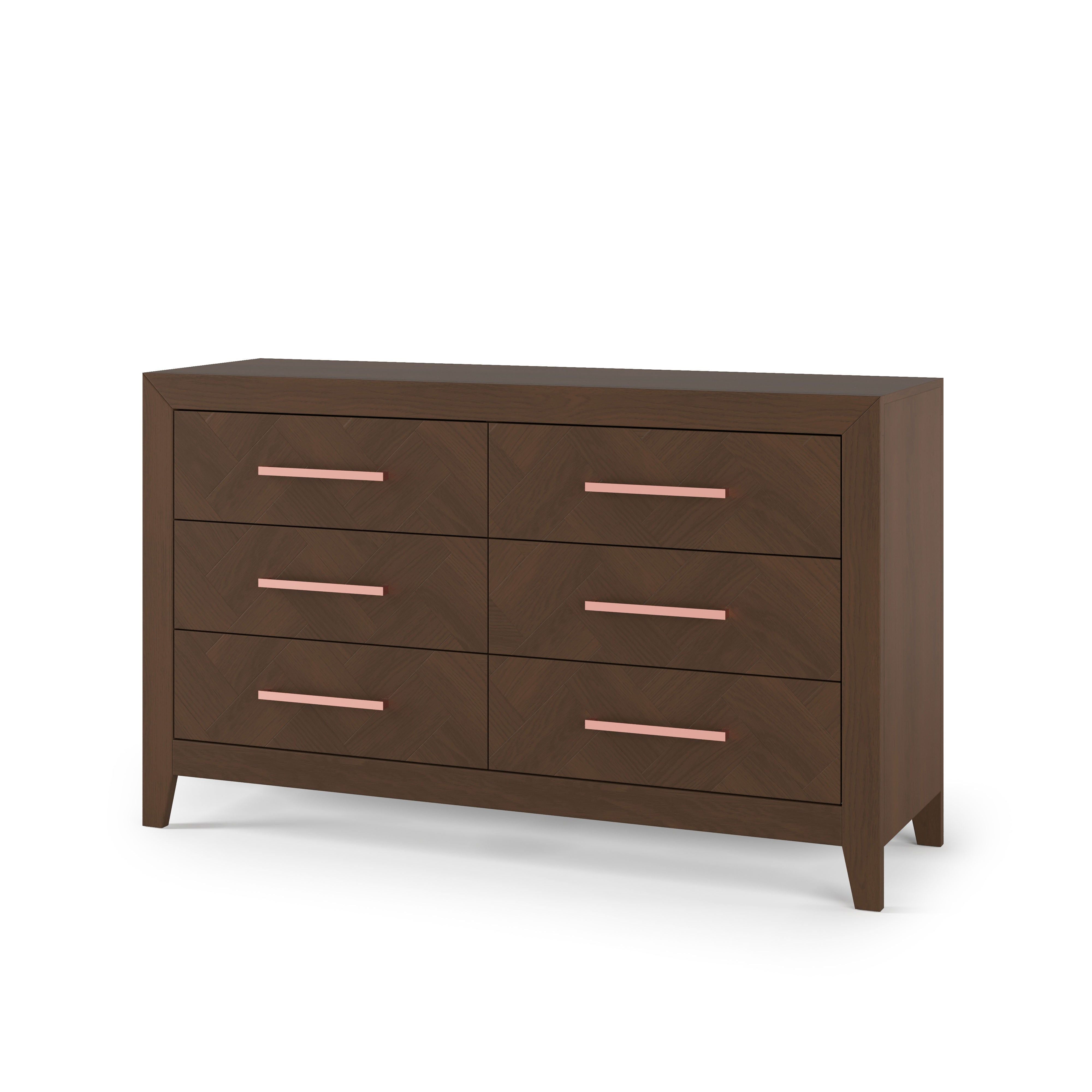 Kieran 6-Drawer Double Dresser, Toasted Chestnut