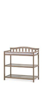 Arch Top Baby Changing Table - Dusty Heather