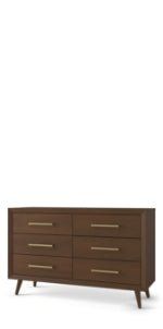 Cranbrook Double Dresser, Toasted Chestnut