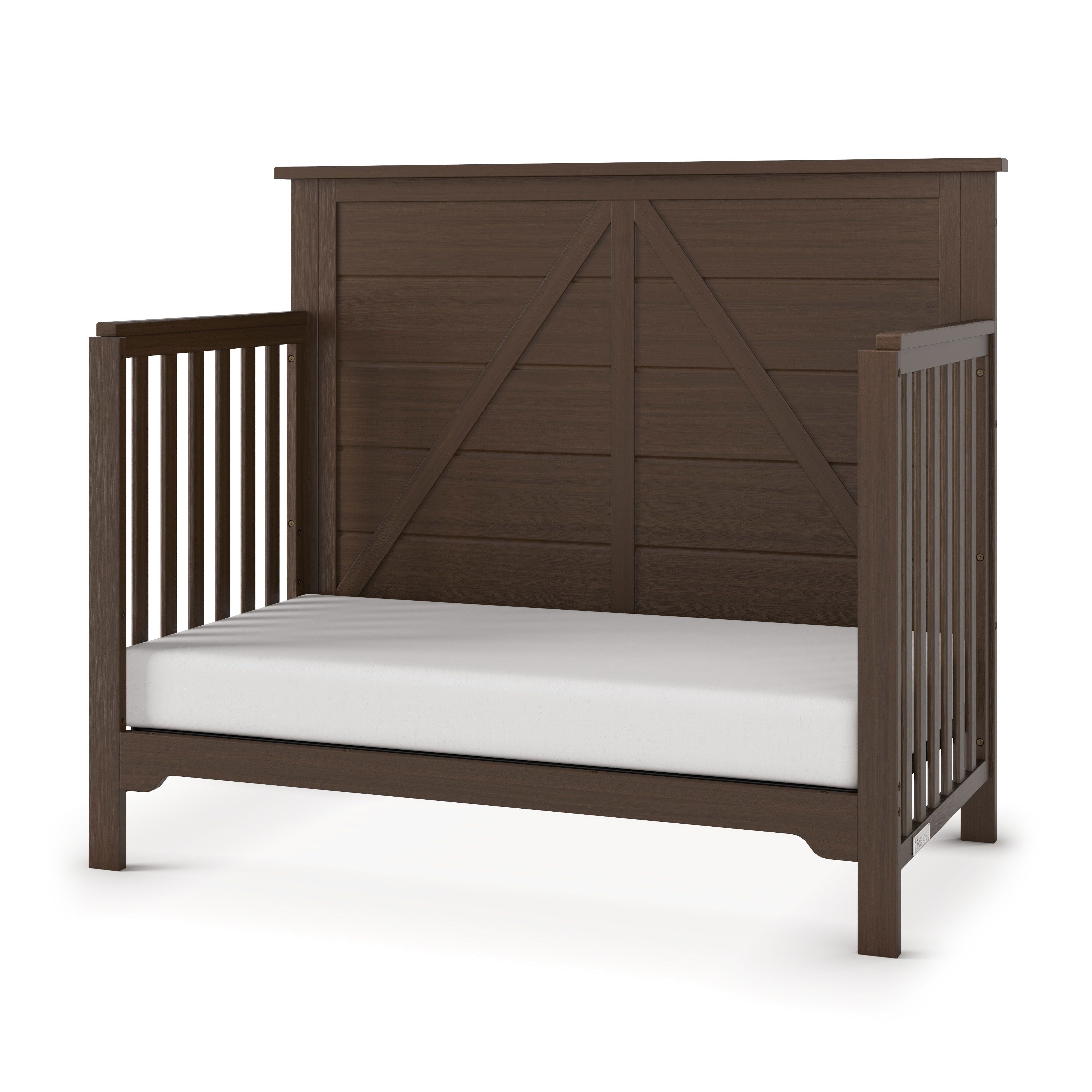 Woodland 4-in-1 Convertible Crib, Brushed Truffle