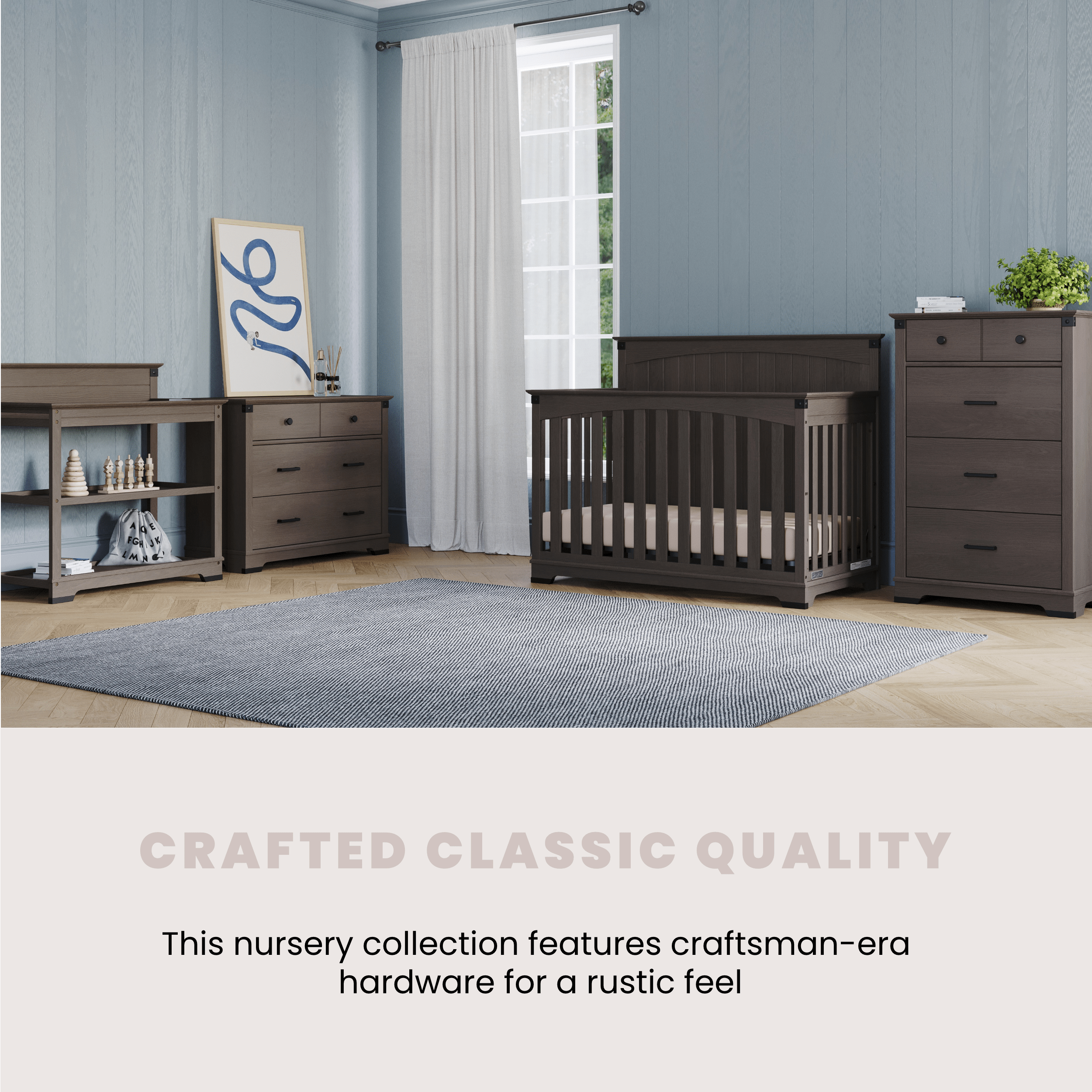 Redmond Nightstand, Dapper Gray