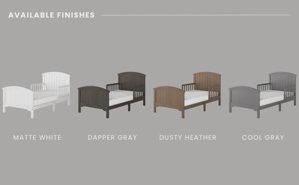 Hampton Toddler Bed, Dapper Gray
