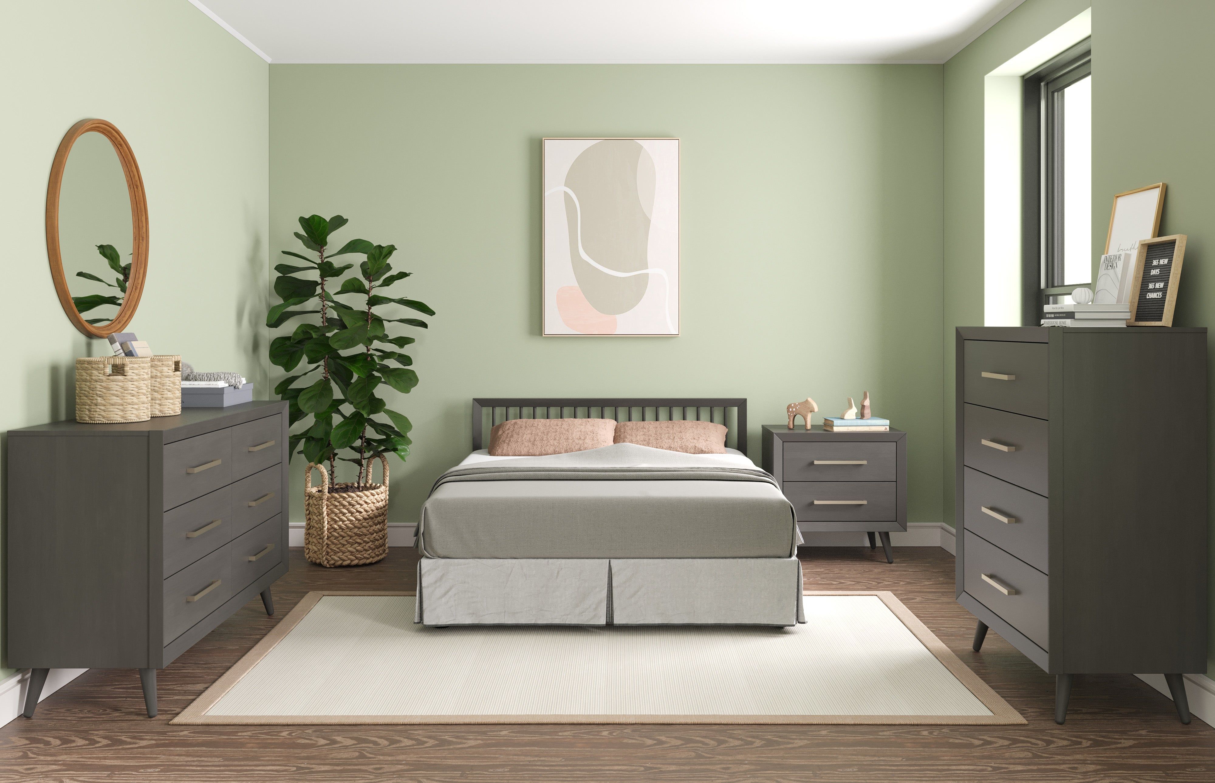 Cranbrook Nightstand, Lunar Gray