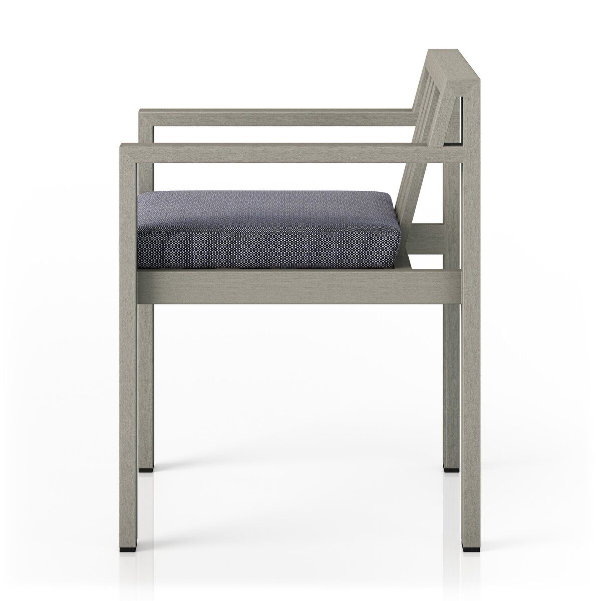 Monterey Outdoor Dining Armchair, Weathered Grey
