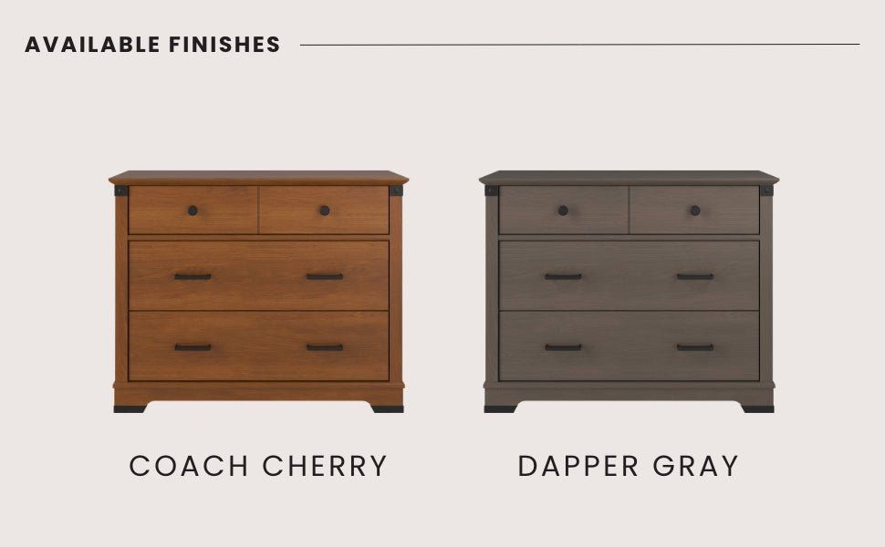 Redmond 3 Drawer Dresser, Coach Cherry