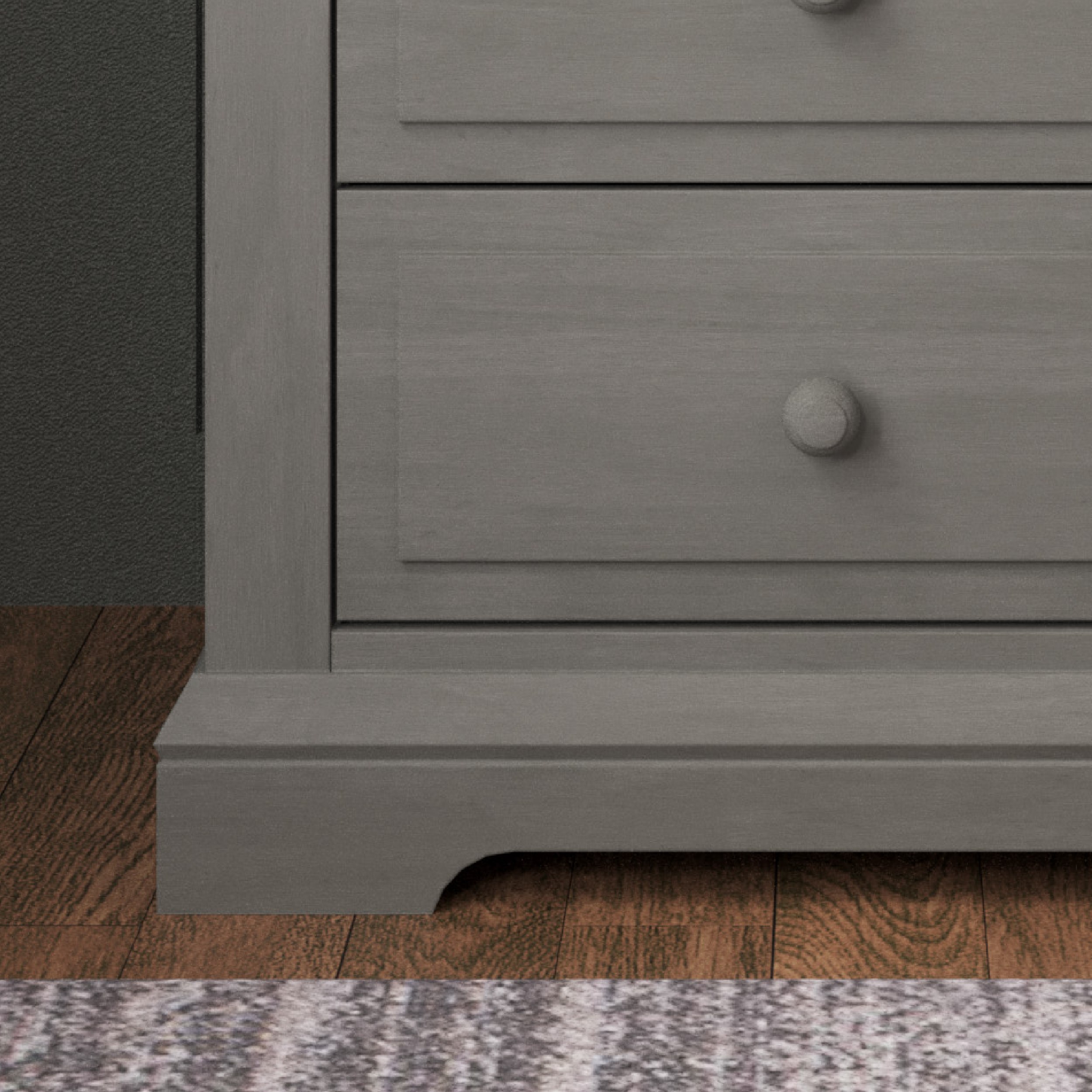 Jordyn Nightstand, Ready-to-assemble, Lunar Gray
