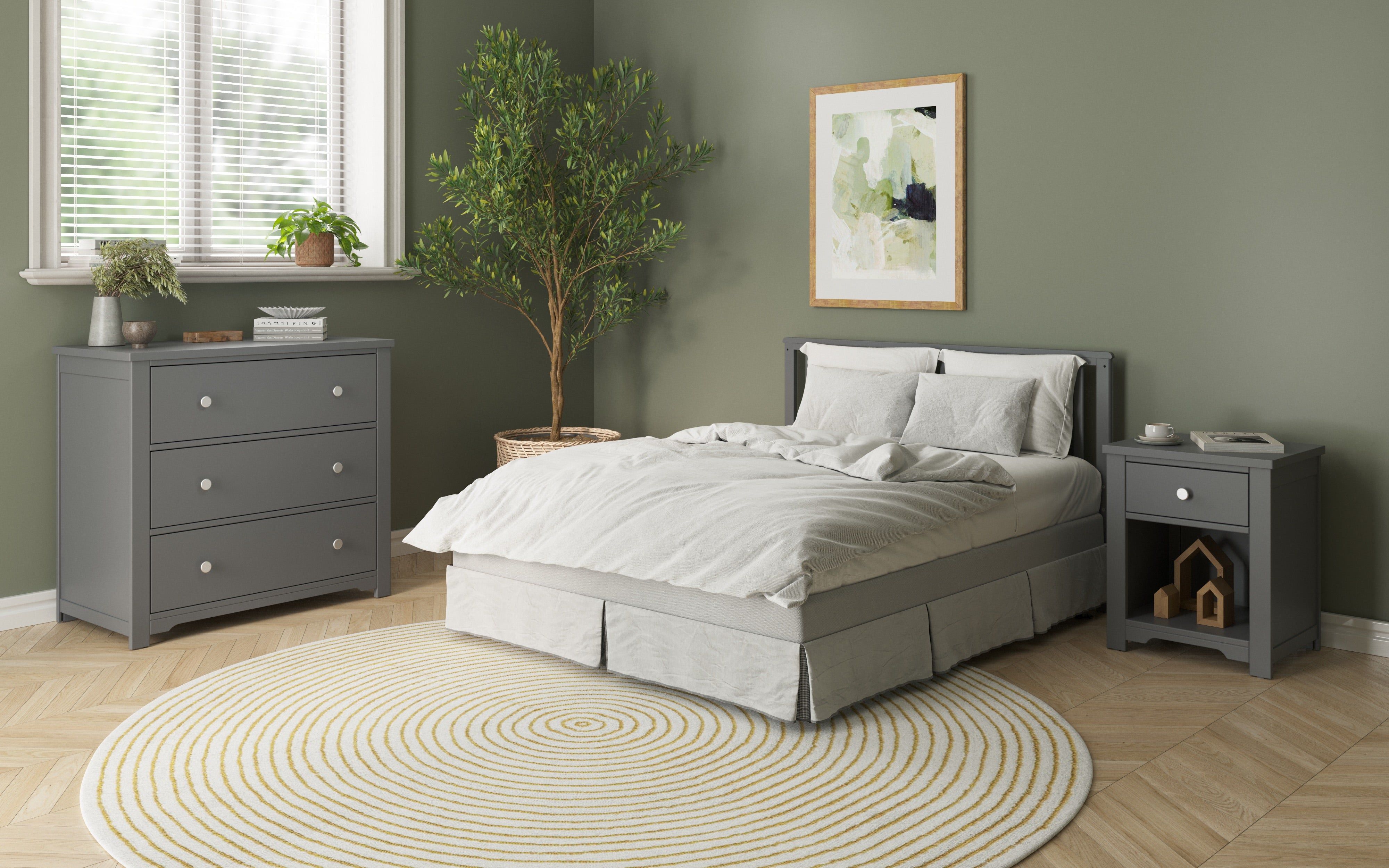 Harmony Nightstand, Cool Gray
