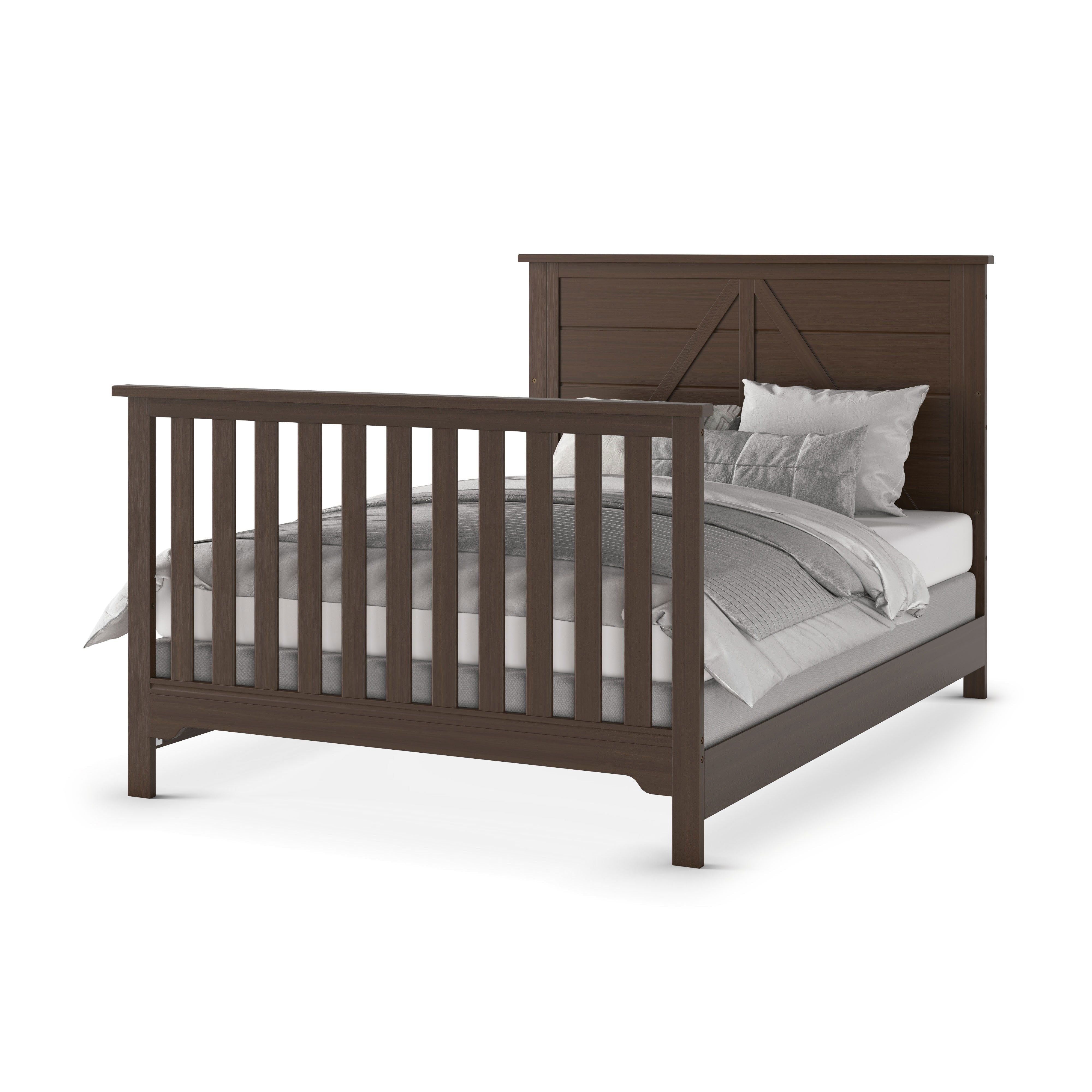 Woodland 4-in-1 Convertible Crib, Brushed Truffle