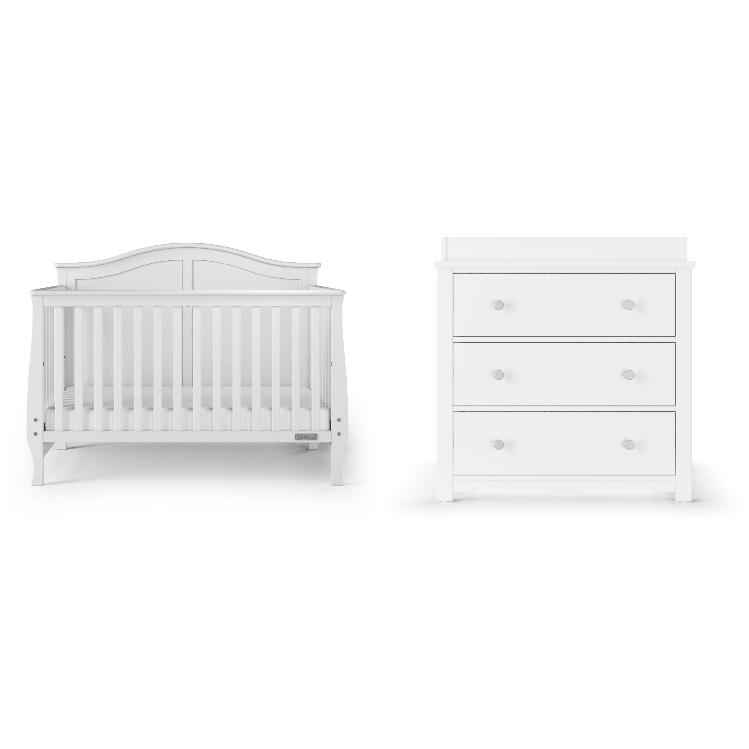Camden 4-in-1 Convertible Crib, Matte White