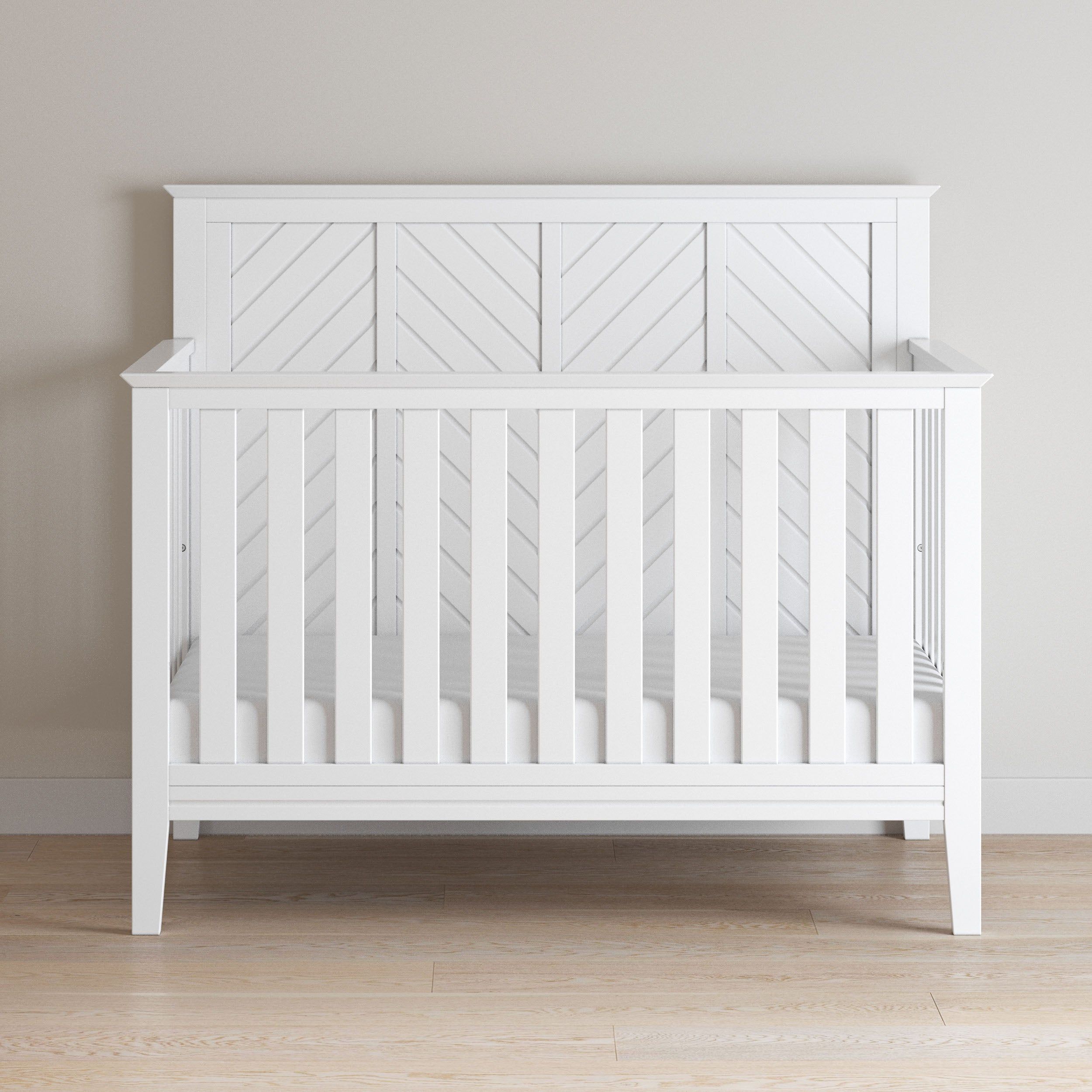 Atwood 4-in-1 Convertible Crib, Matte White