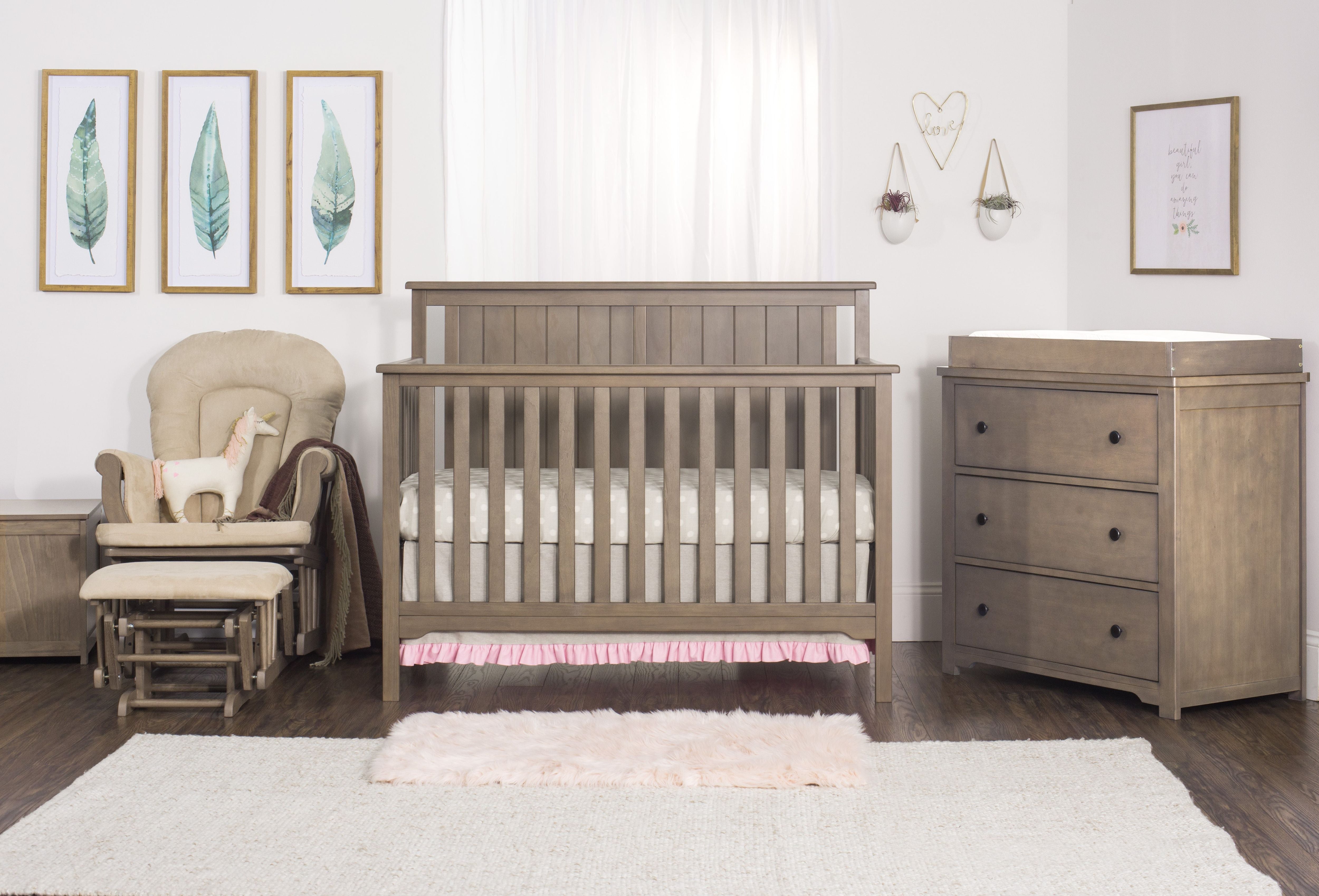 Harmony 3-Drawer Kids Dresser with Changing Table Topper