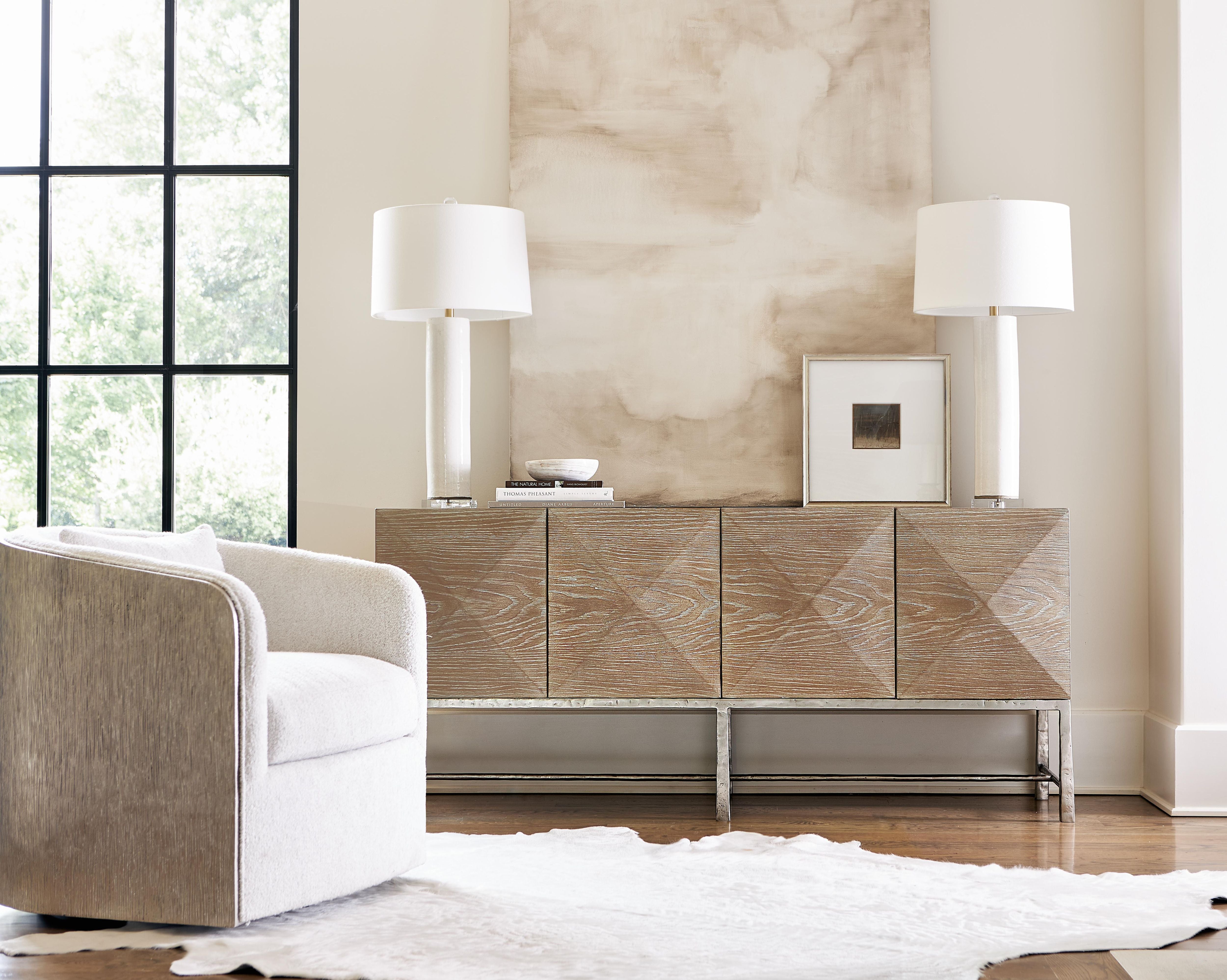 Bernhardt Furniture Eliot Fabric Swivel Chair