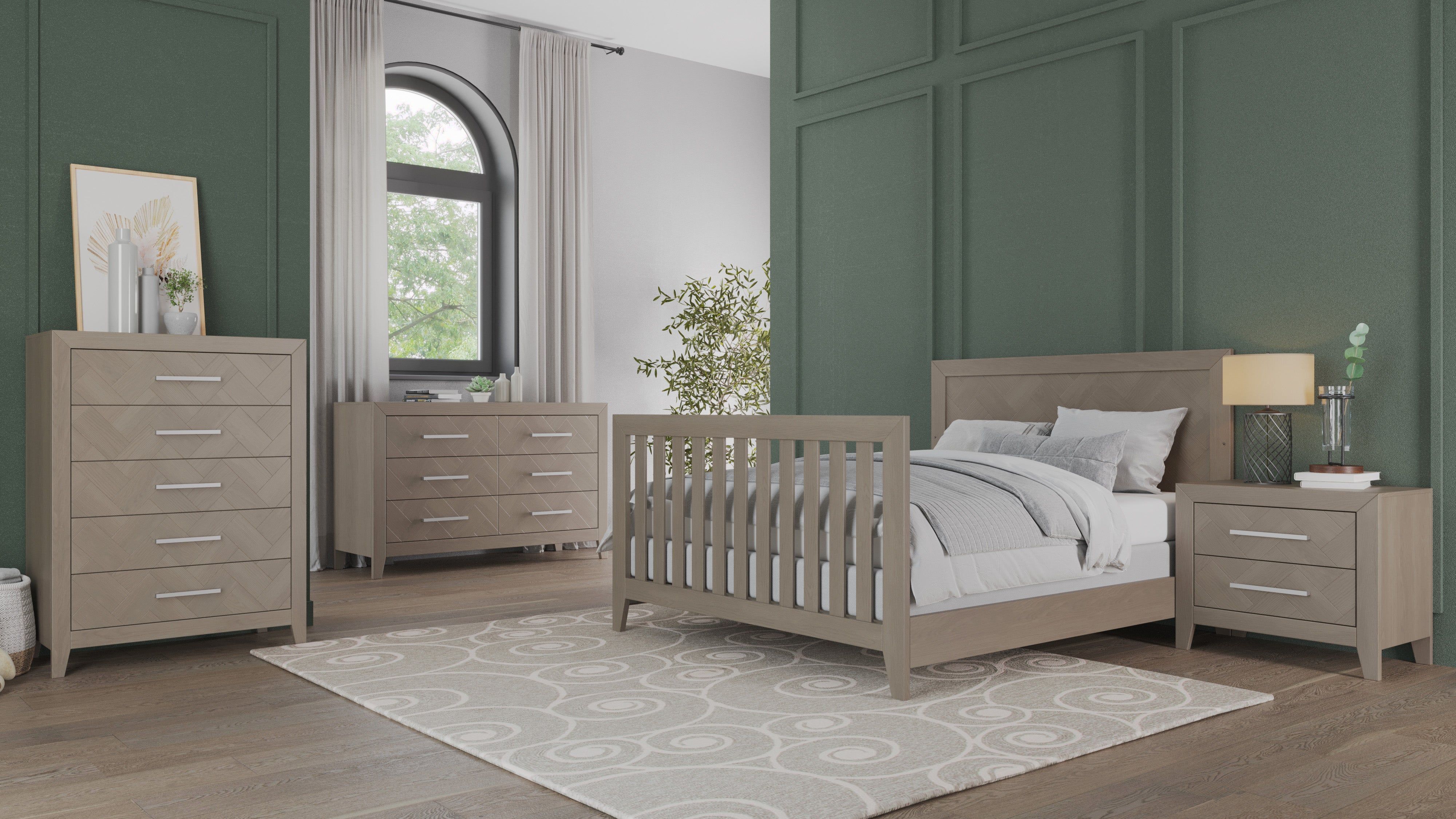 Kieran Nightstand, Crescent Gray