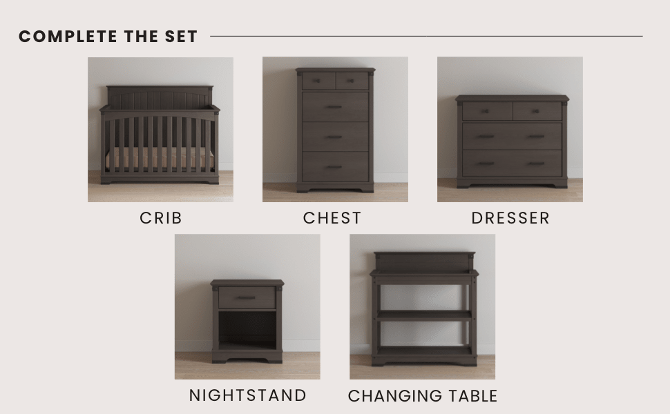 Redmond 4 Drawer Chest, Dapper Gray
