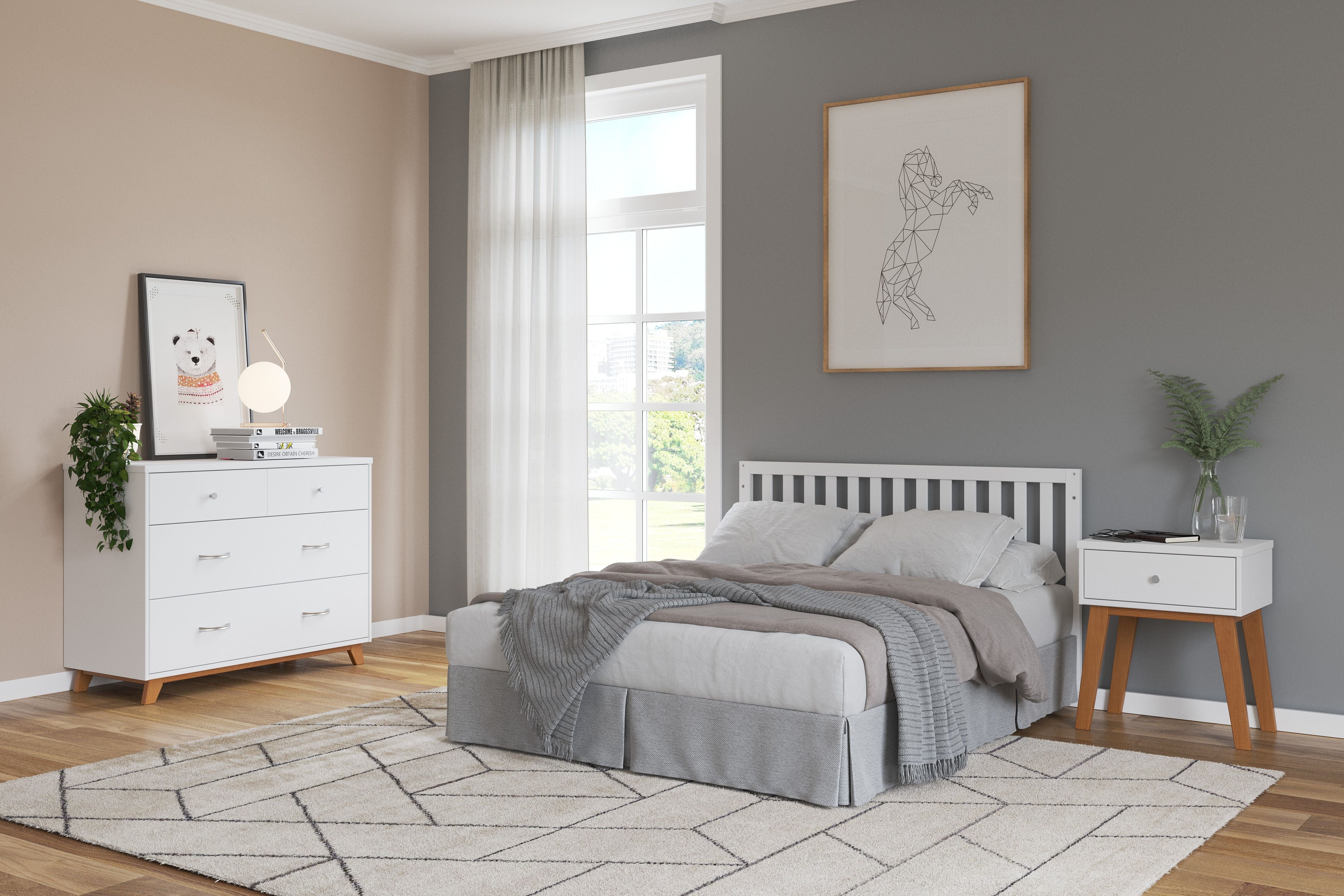 Soho Nightstand White Natural