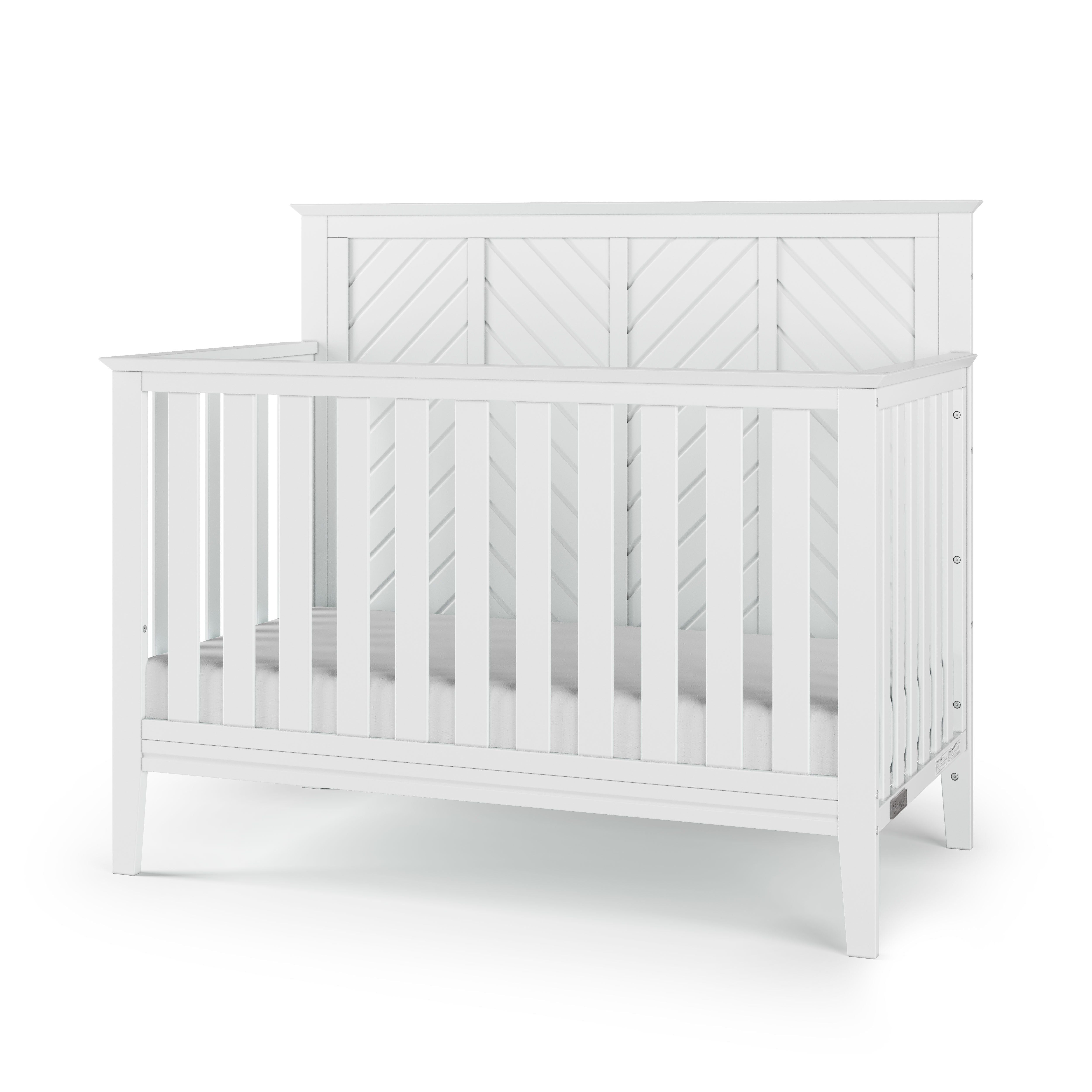 Atwood 4-in-1 Convertible Crib, Matte White