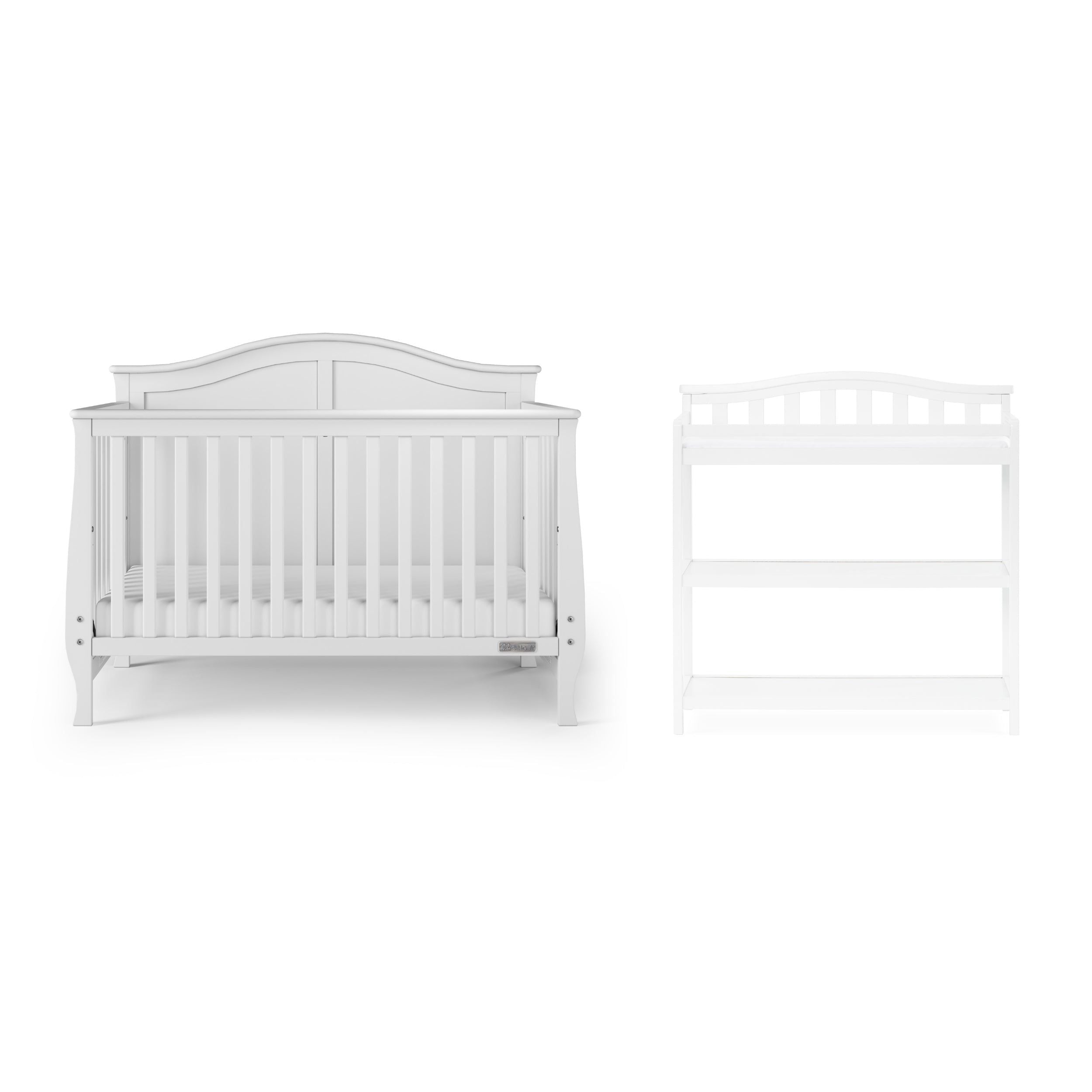 Camden 4-in-1 Convertible Crib, Matte White