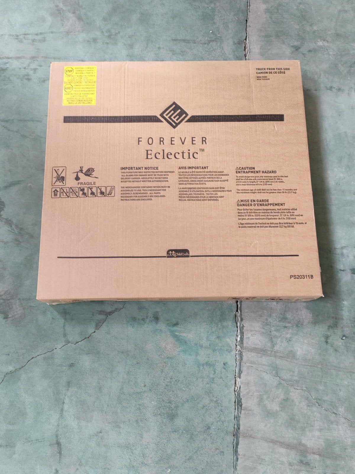 Woodland Toddler Bed, Brushed Pebble