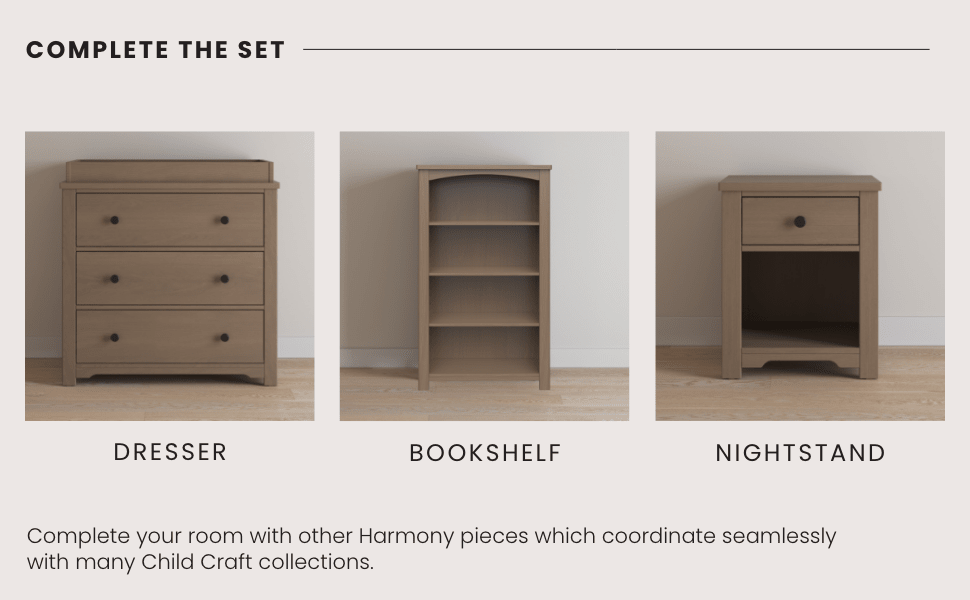 Harmony Nightstand, Dusty Heather