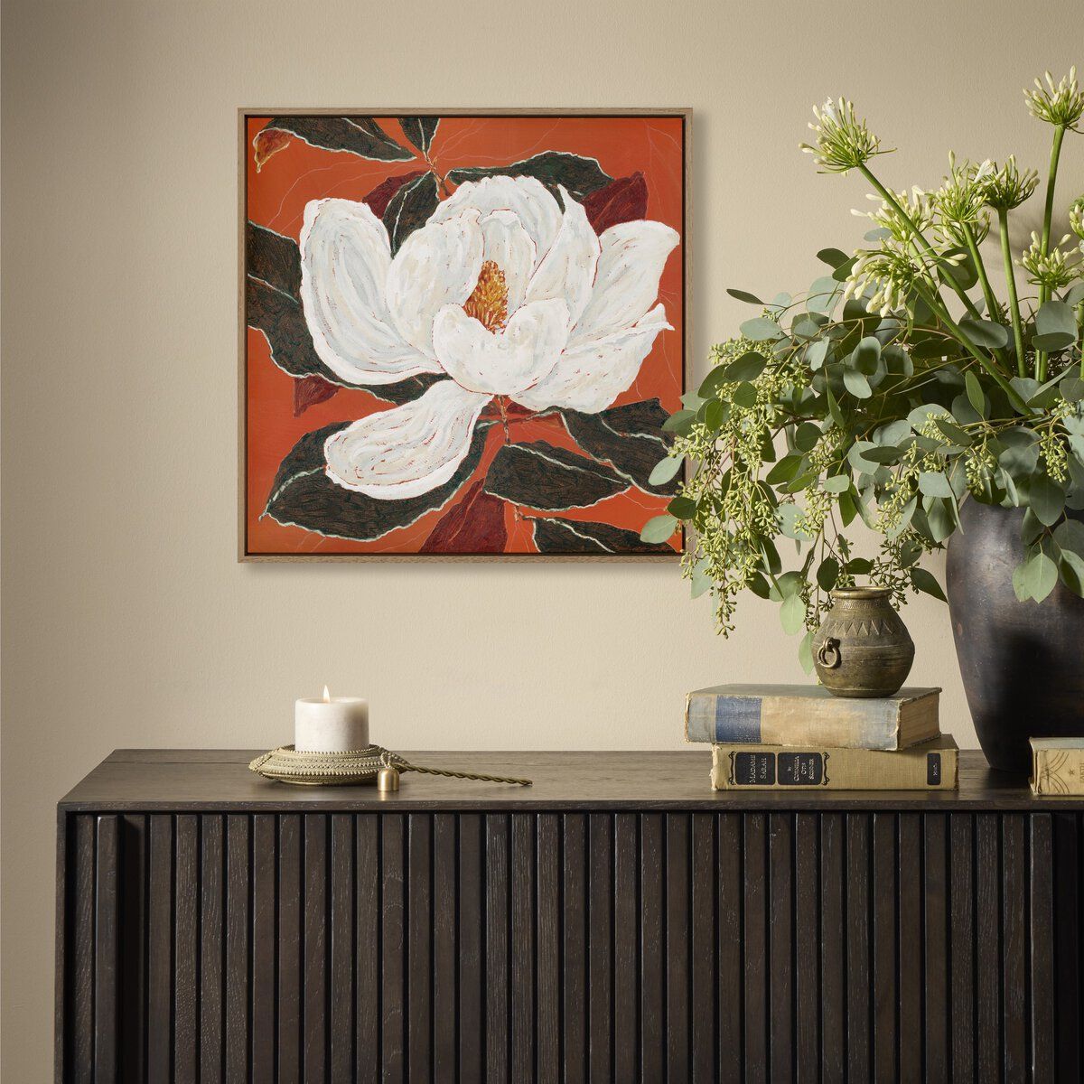 Red Magnolia By Laurel-dawn Latshaw