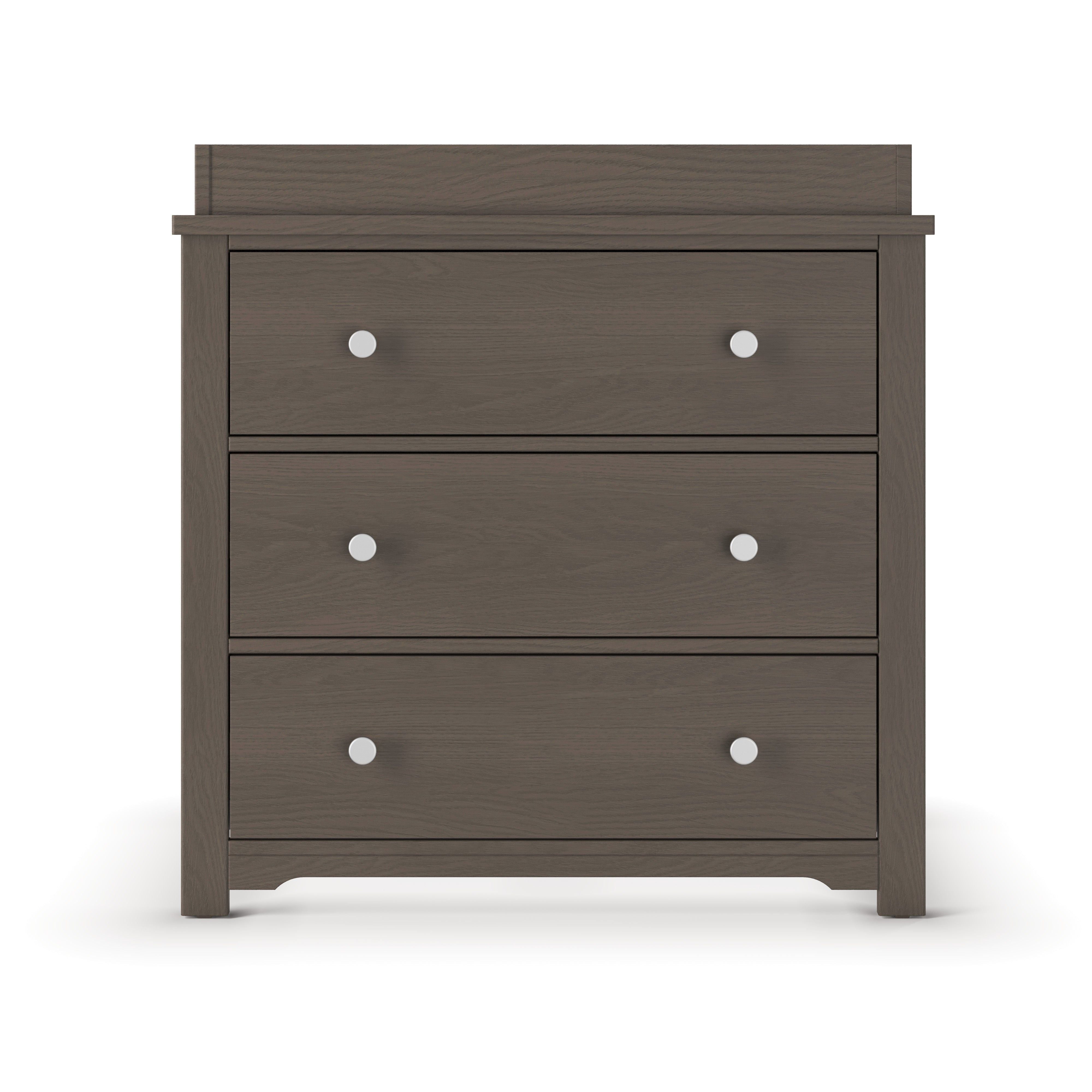 Harmony 3-Drawer Dresser With Changing Table Topper, Dapper Gray