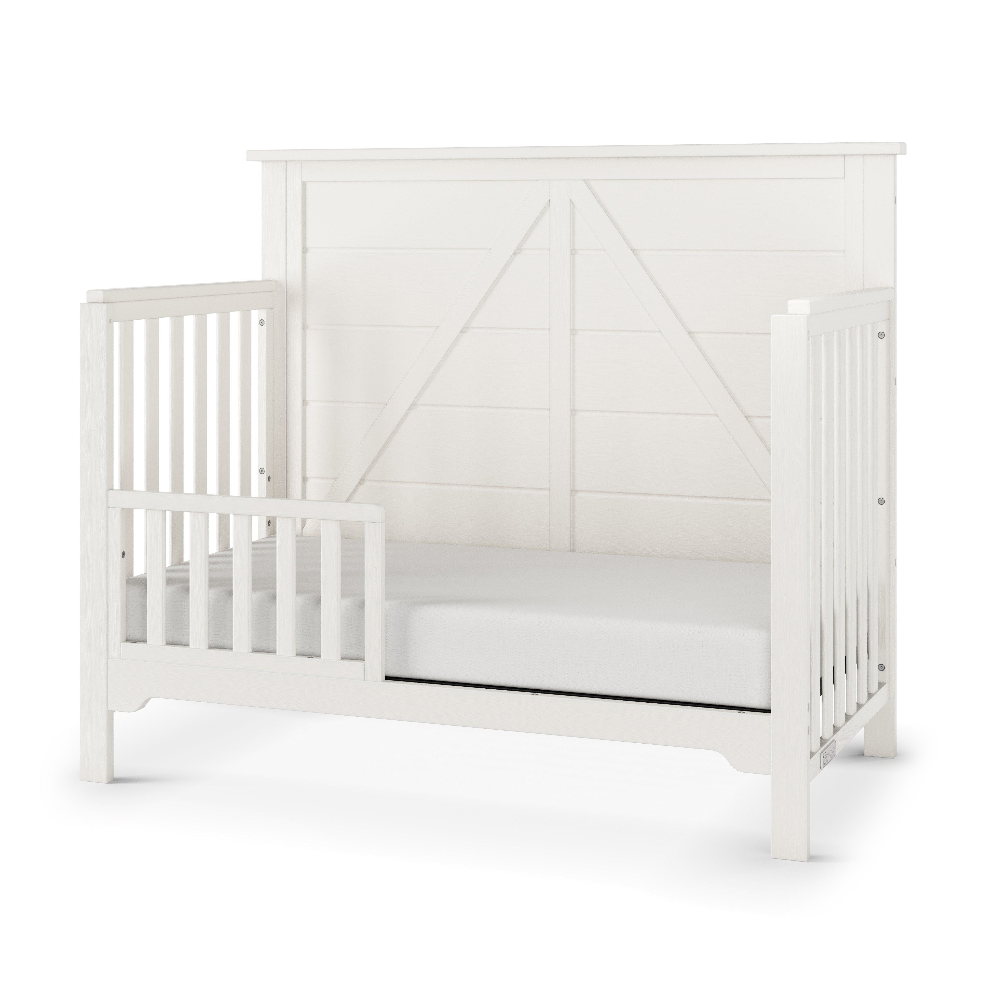 Woodland 4-in-1 Convertible Crib, Brushed Cotton