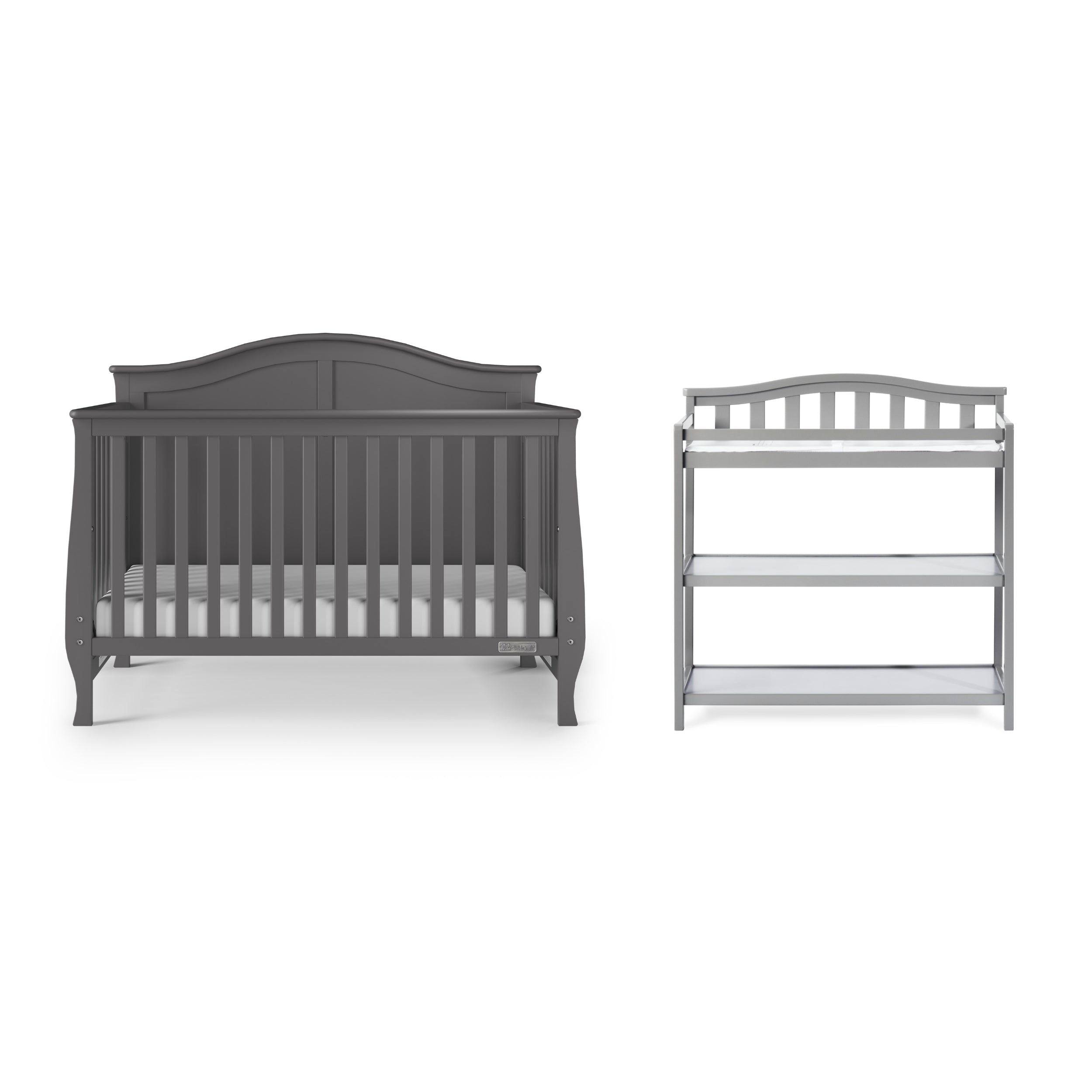 Camden 4-in-1 Convertible Crib, Cool Grey