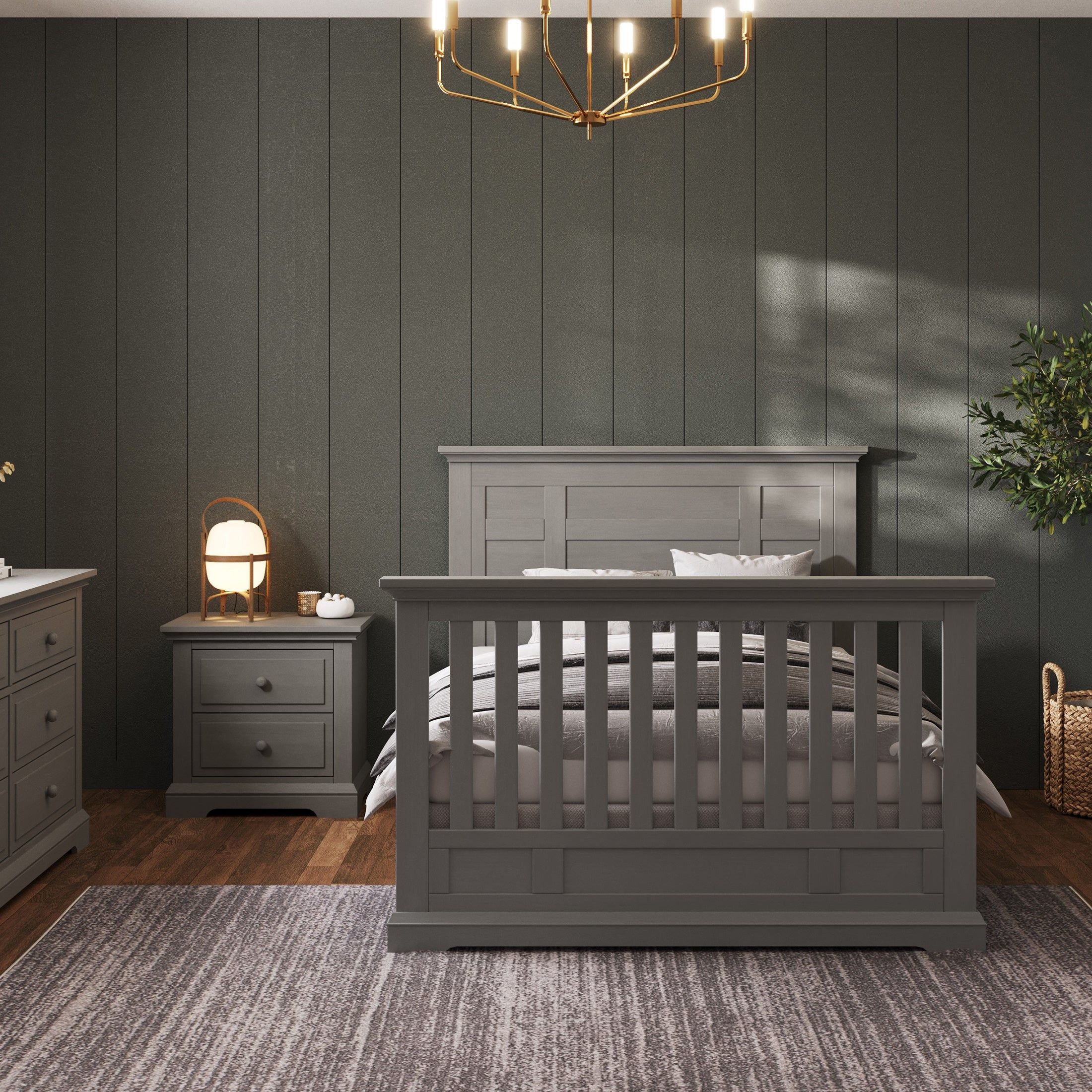 Jordyn Nightstand, Ready-to-assemble, Lunar Gray