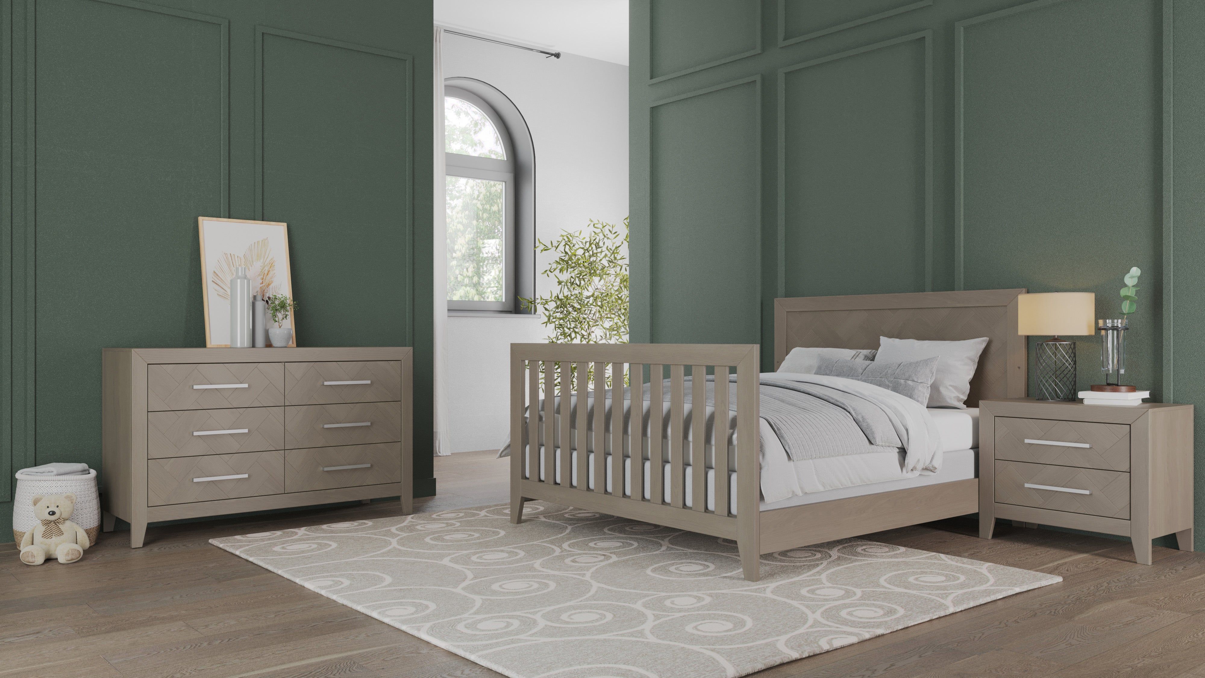 Kieran Nightstand, Crescent Gray