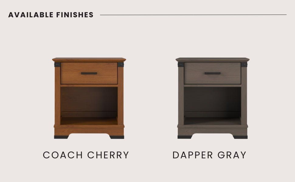 Redmond Nightstand, Coach Cherry