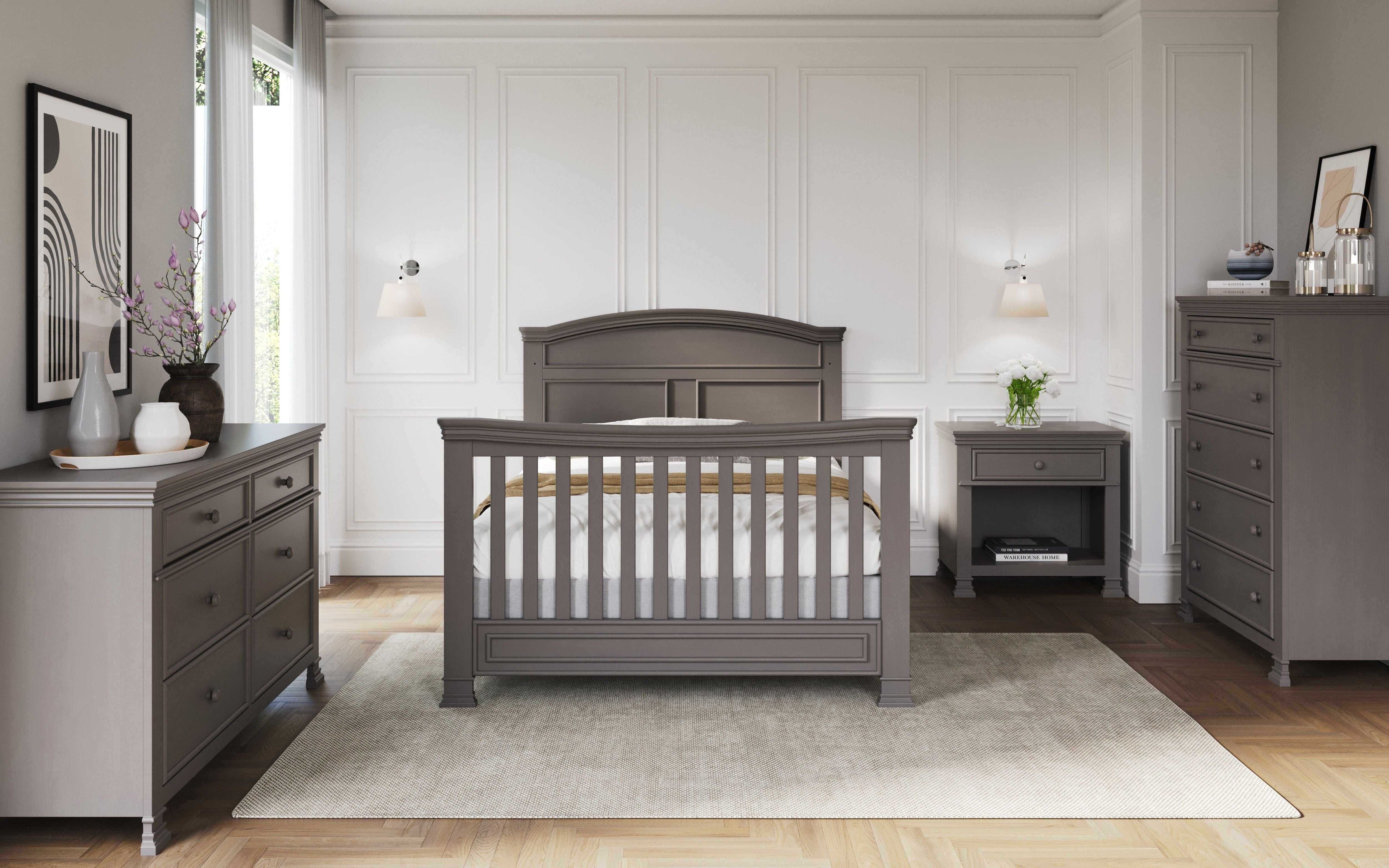 Westgate 4-in-1 Convertible Crib, Chelsea Grey