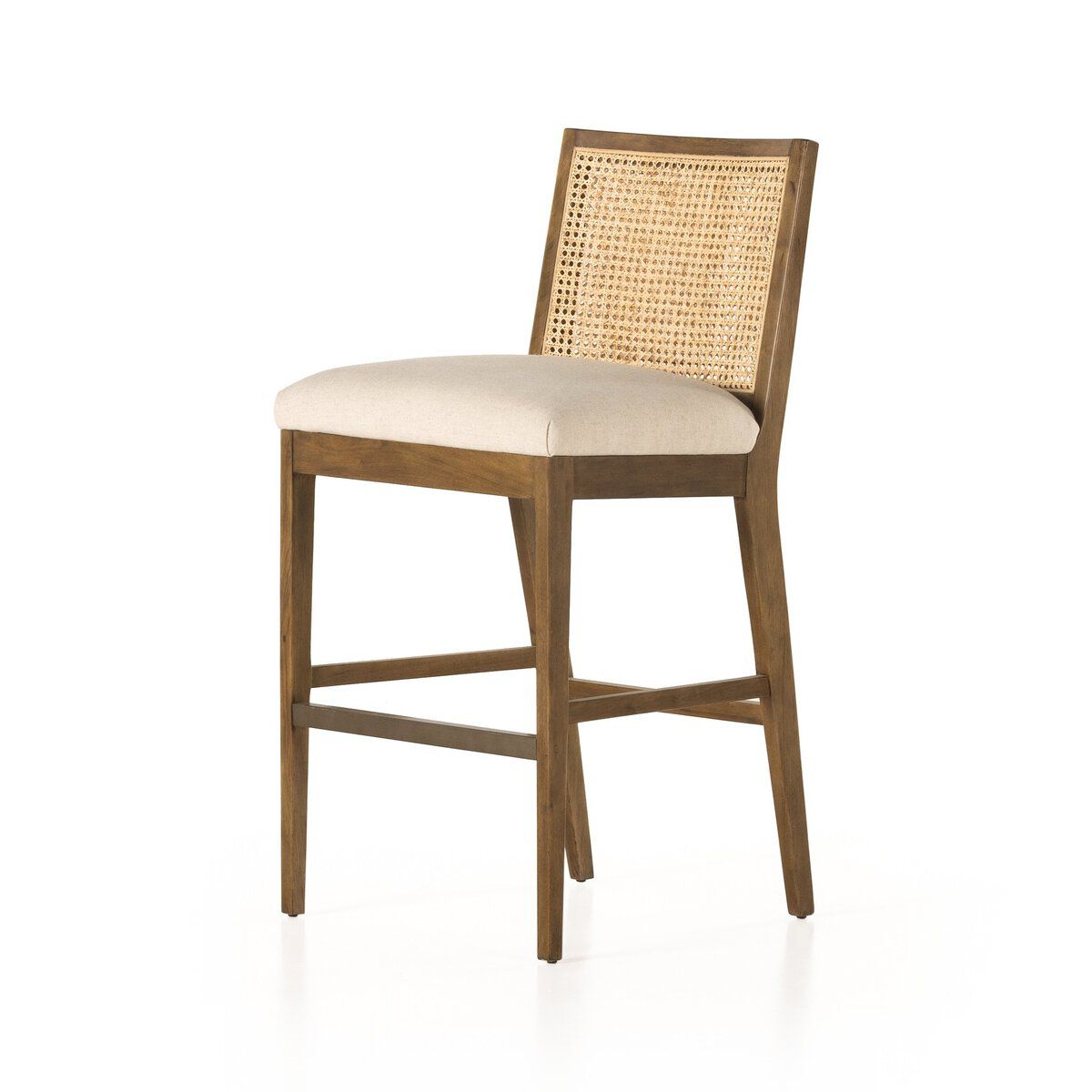 Antonia Cane Armless Bar + Counter Stool