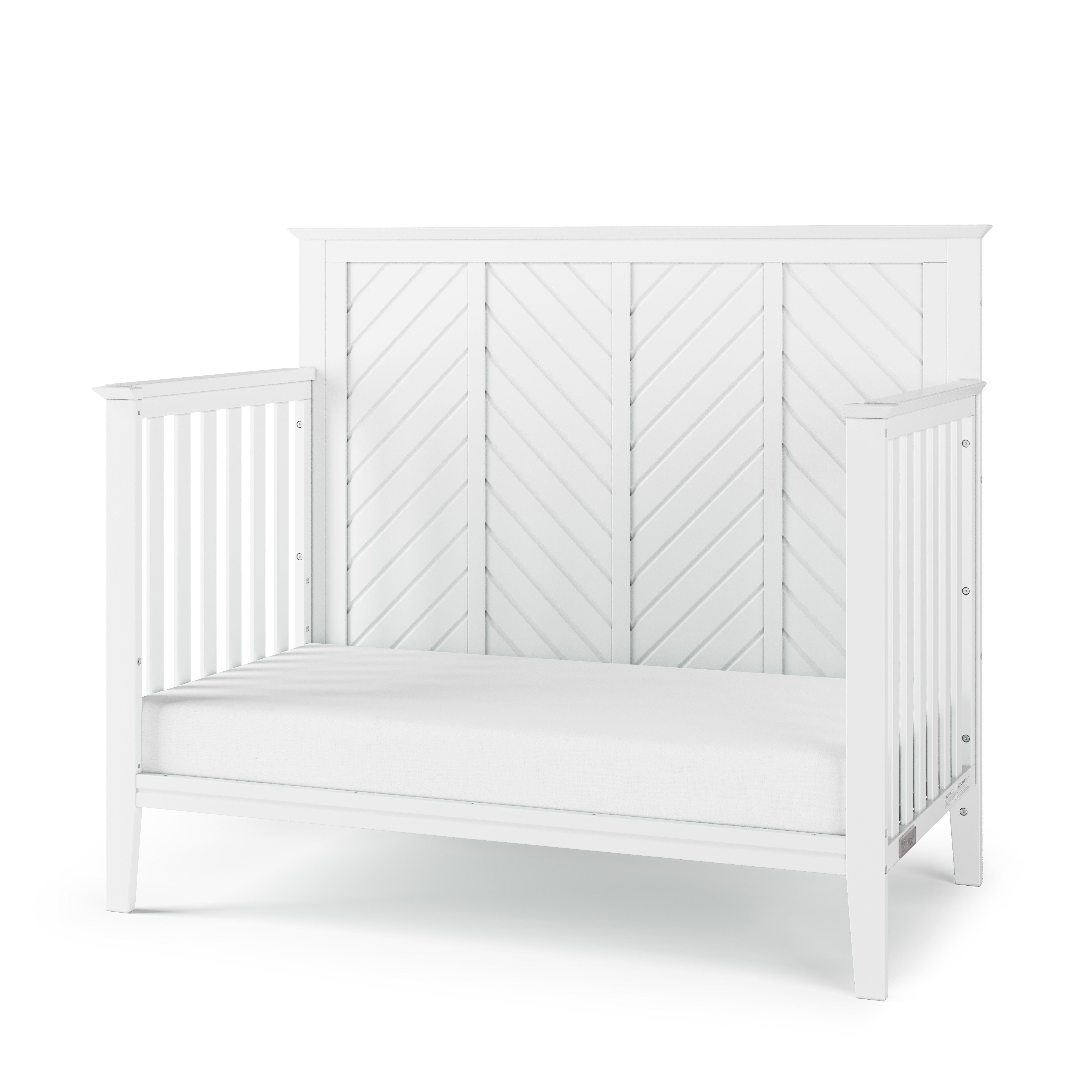 Atwood 4-in-1 Convertible Crib, Matte White