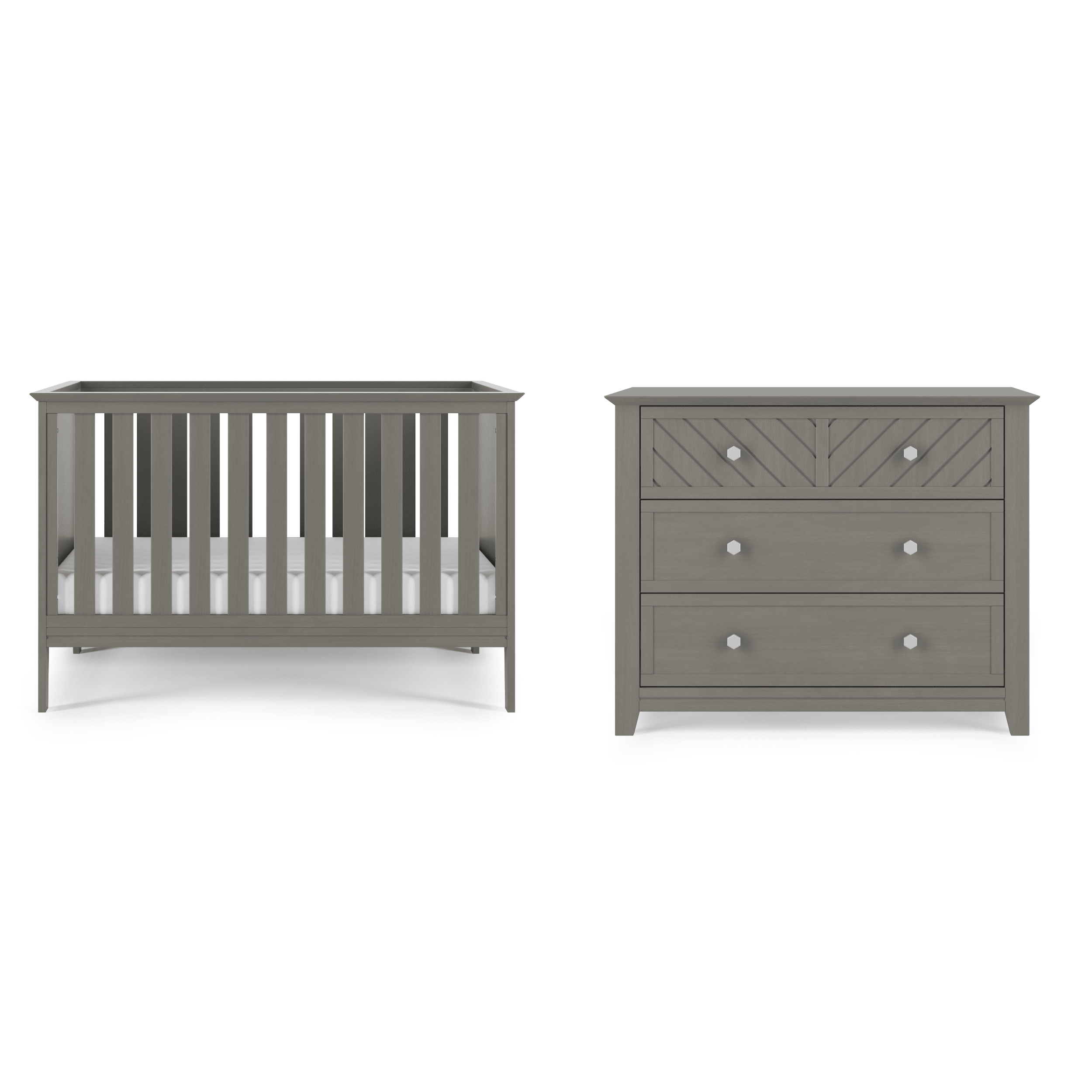 Atwood 3-in-1 Euro Convertible Crib, Lunar Gray