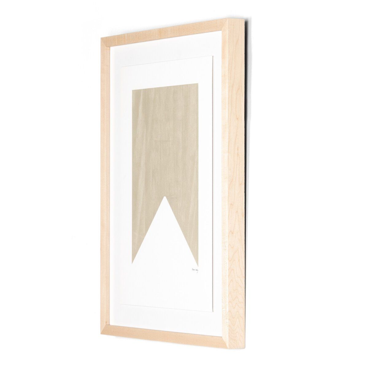 Triangle In Taupe By The Holly Collective