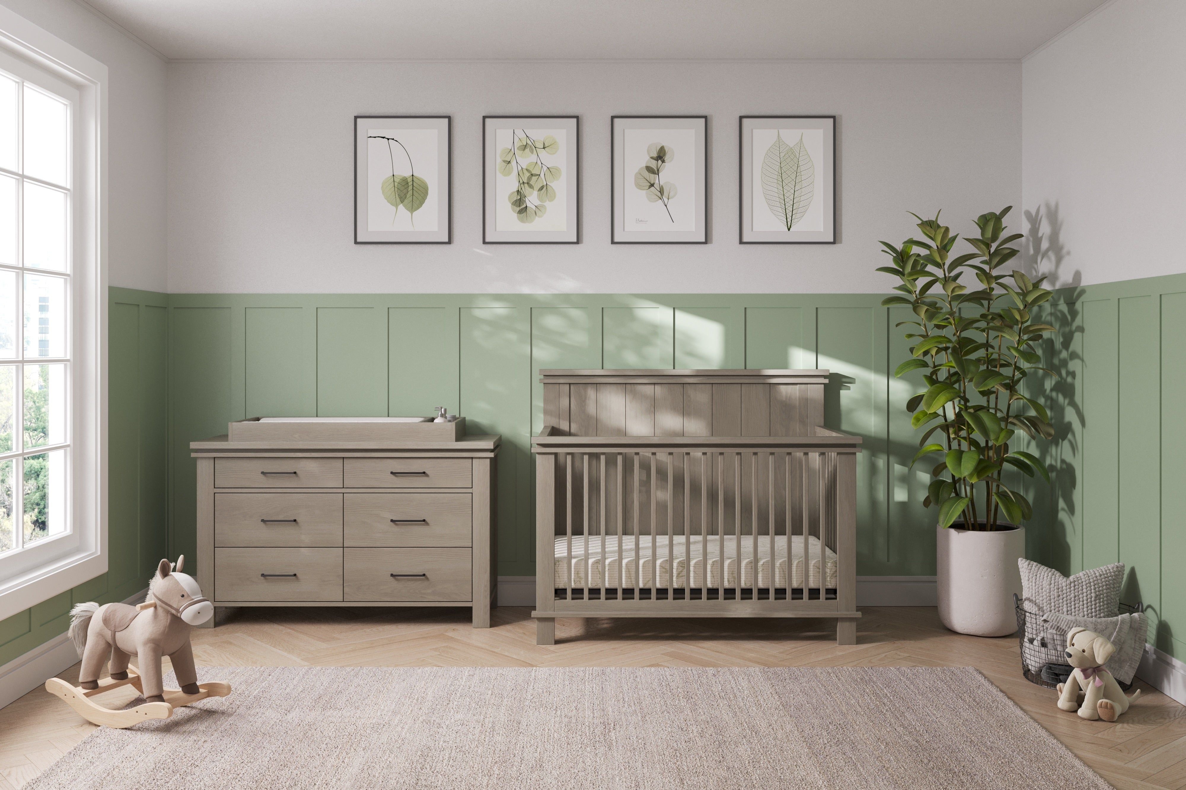 Denman Double Dresser, Crescent Gray