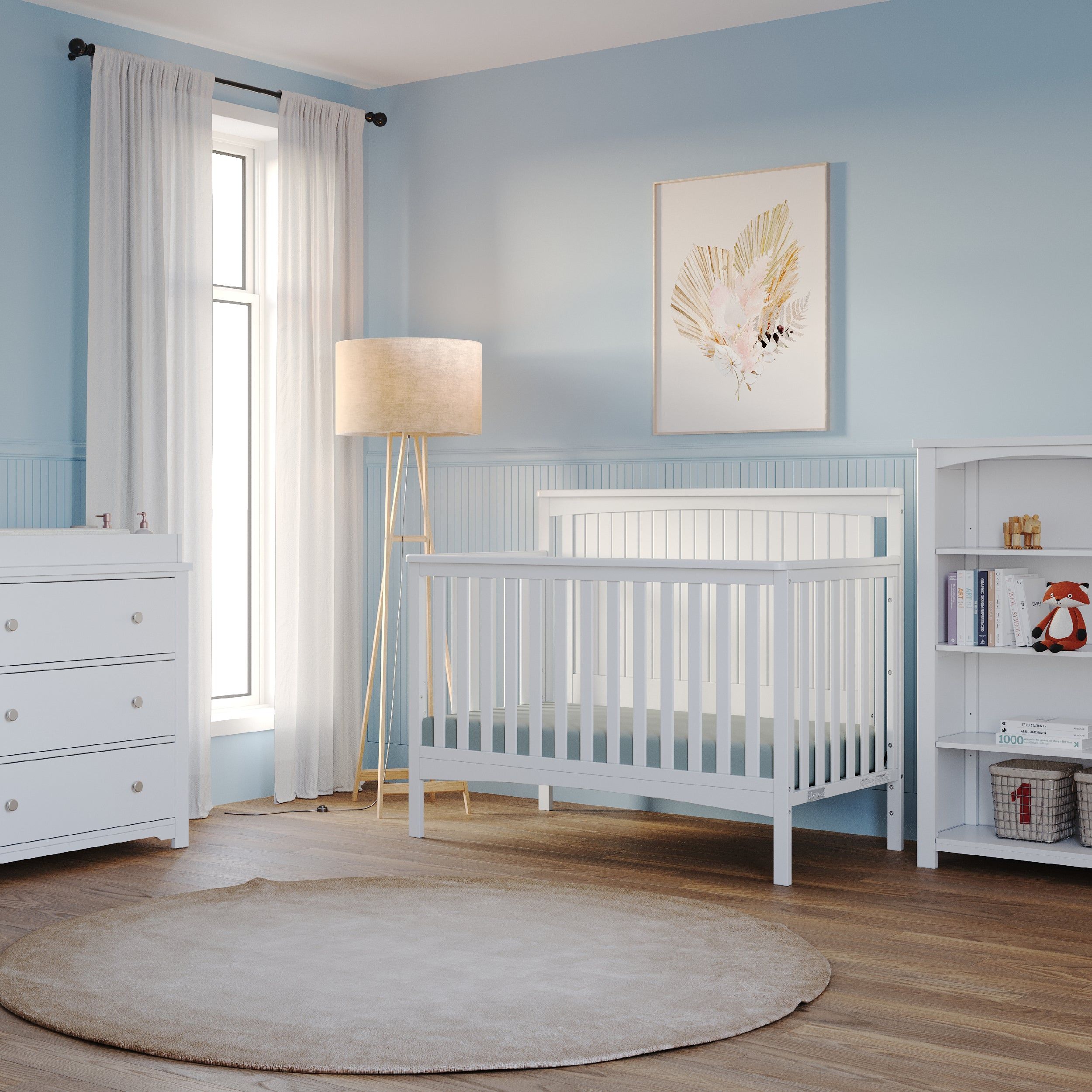 Scout 4-in-1 Convertible Crib, Matte White