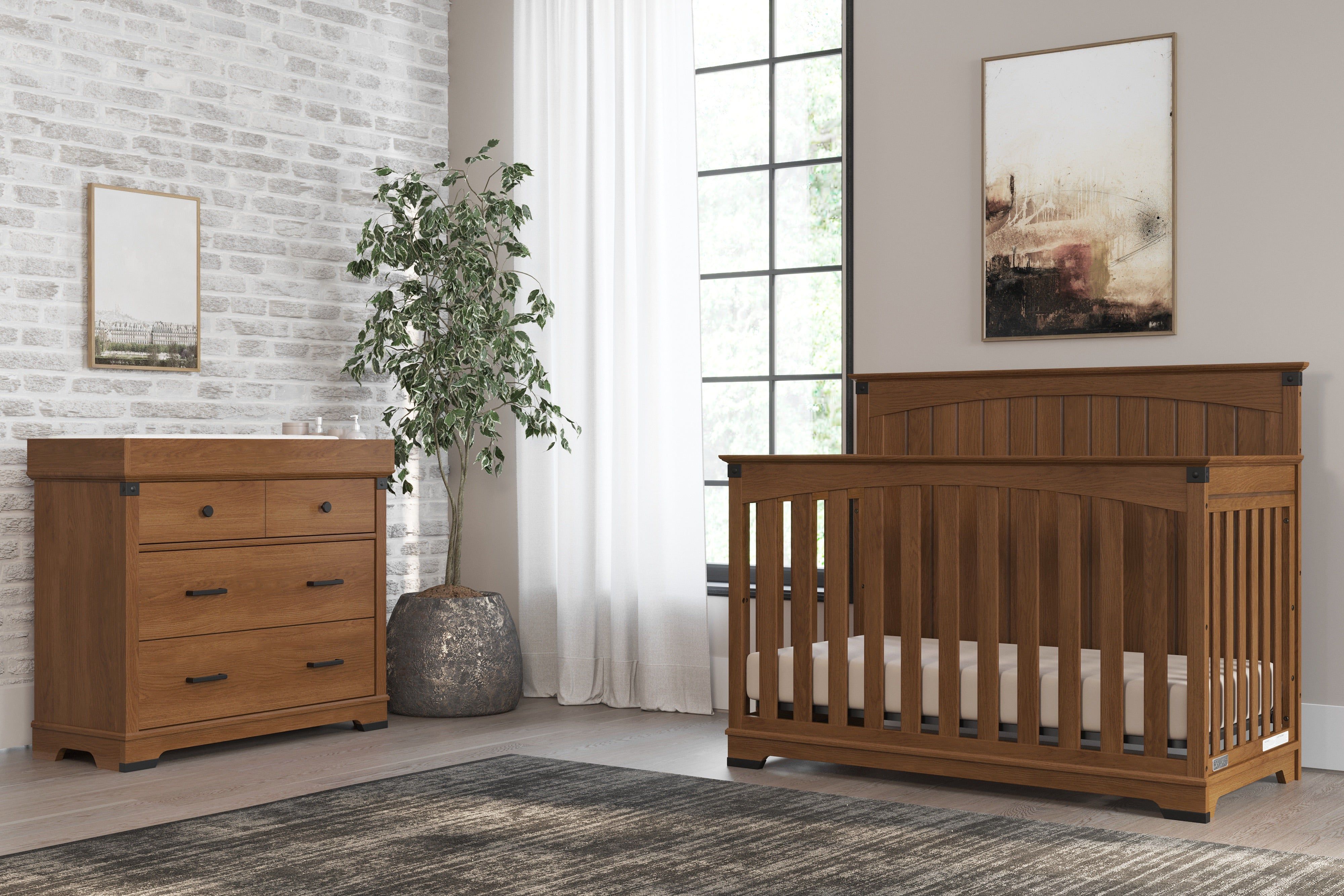 Redmond 3 Drawer Dresser, Coach Cherry