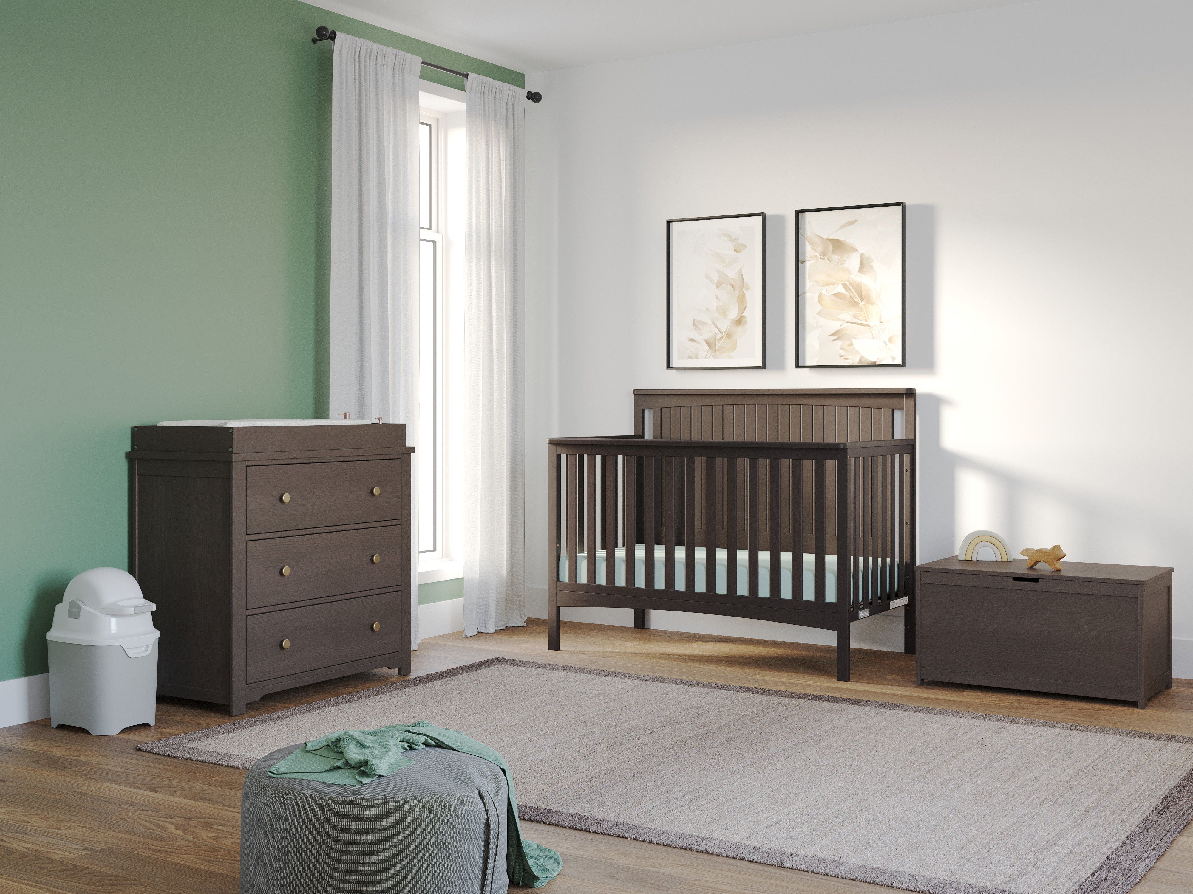Harmony 33" Kids Toy Box, Dapper Gray